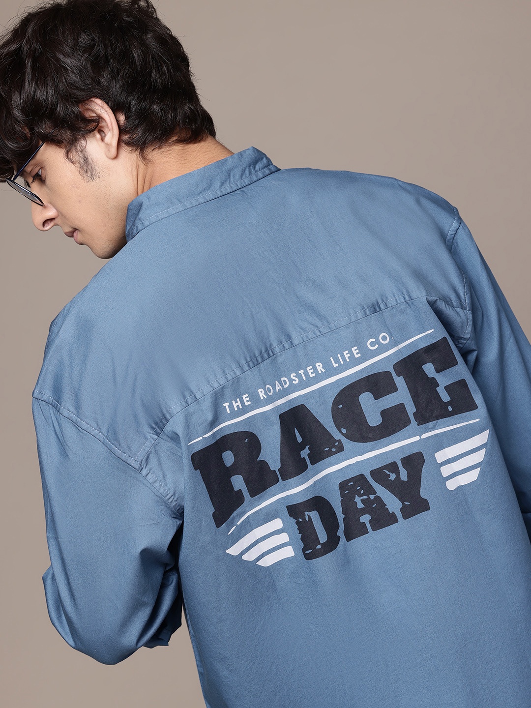 The Roadster Life Co. Typography Printed Drop-Shoulder Sleeves Relaxed Fit Cotton Shirt, Blue
The Roadster Life Co. Typography Printed Drop-Shoulder Sleeves Relaxed Fit Cotton Shirt, Blue