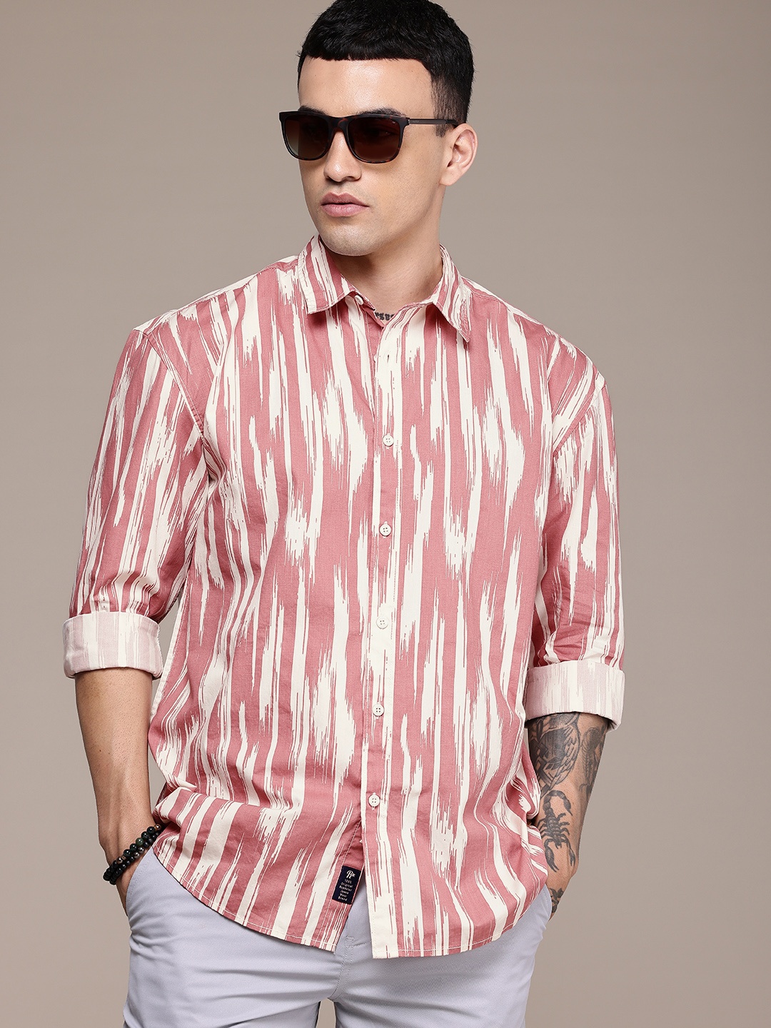 The Roadster Life Co. Relaxed Fit Printed Drop-Shoulder Sleeves Pure Cotton Casual Shirt, Peach
The Roadster Life Co. Relaxed Fit Printed Drop-Shoulder Sleeves Pure Cotton Casual Shirt, Peach