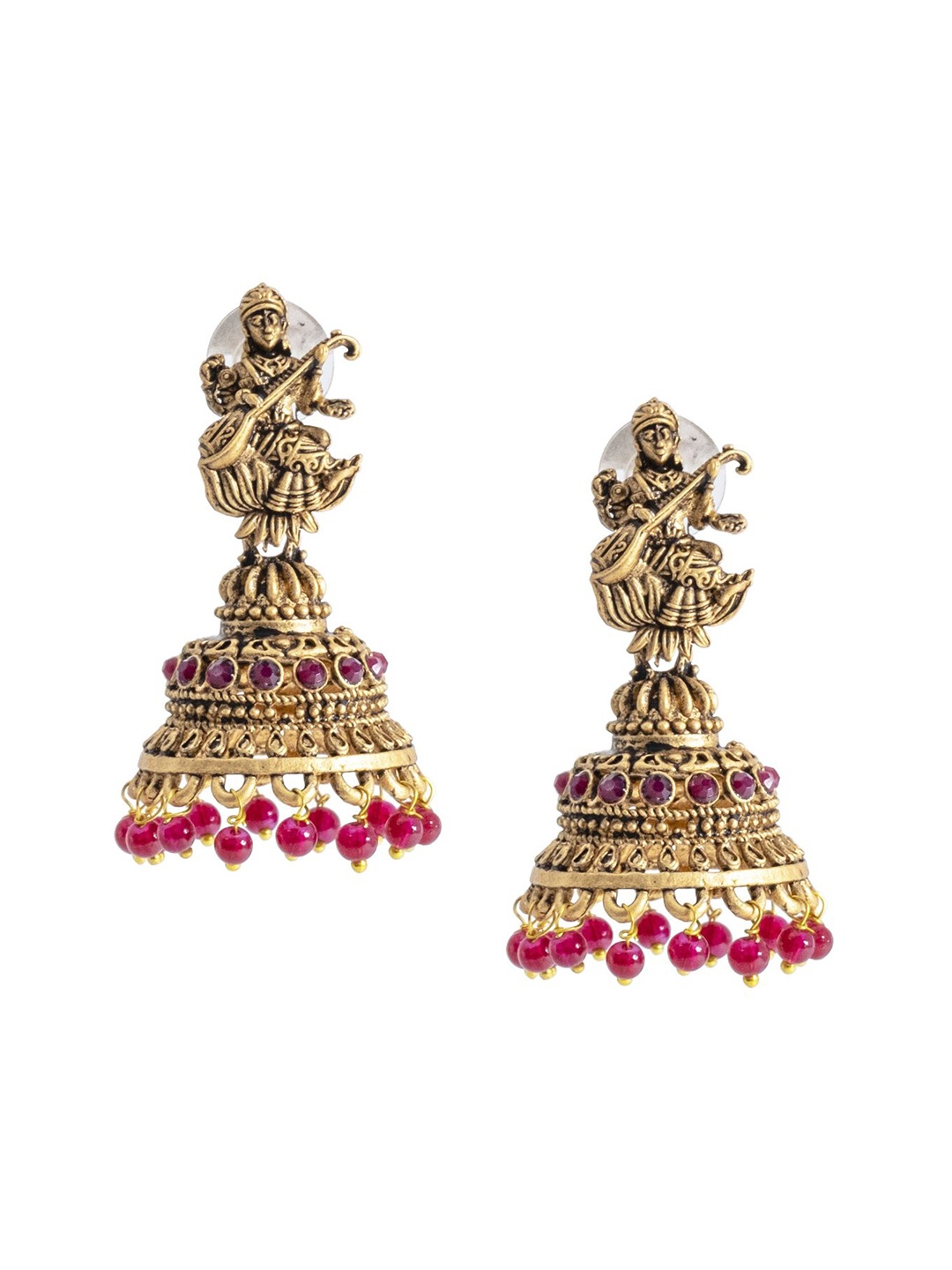Shining Jewel - By Shivansh Women Contemporary Ethnic Jhumkas Earrings 30 gms, Maroon
Shining Jewel - By Shivansh Women Contemporary Ethnic Jhumkas Earrings 30 gms, Maroon