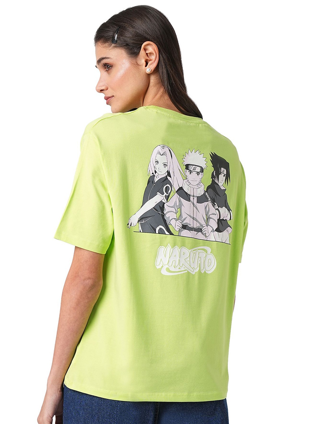 Kraus Jeans Women Graphic Naruto Printed Round Neck Drop Shoulder Sleeves T-shirt, Lime green
Kraus Jeans Women Graphic Naruto Printed Round Neck Drop Shoulder Sleeves T-shirt, Lime green