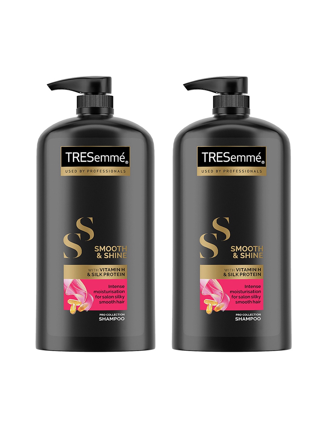 Tresemme Set of 2 Smooth & Shine Shampoo with Vitamin H & Silk Proteins - 1L each, Black
Tresemme Set of 2 Smooth & Shine Shampoo with Vitamin H & Silk Proteins - 1L each, Black