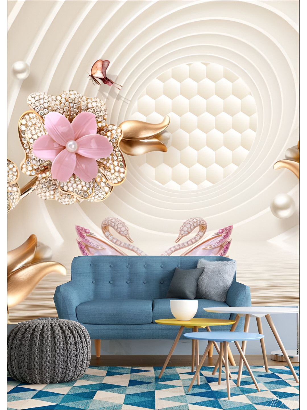 Aura Crean Colored Printed Self-Adhesive Wall Sicker, Cream
Aura Crean Colored Printed Self-Adhesive Wall Sicker, Cream