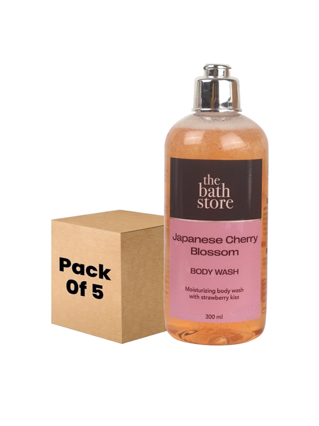 The Bath Store Japanese Cherry Blossom Set Of 5 Body Wash For Deep Cleansing - 300ml Each, Pink
The Bath Store Japanese Cherry Blossom Set Of 5 Body Wash For Deep Cleansing - 300ml Each, Pink