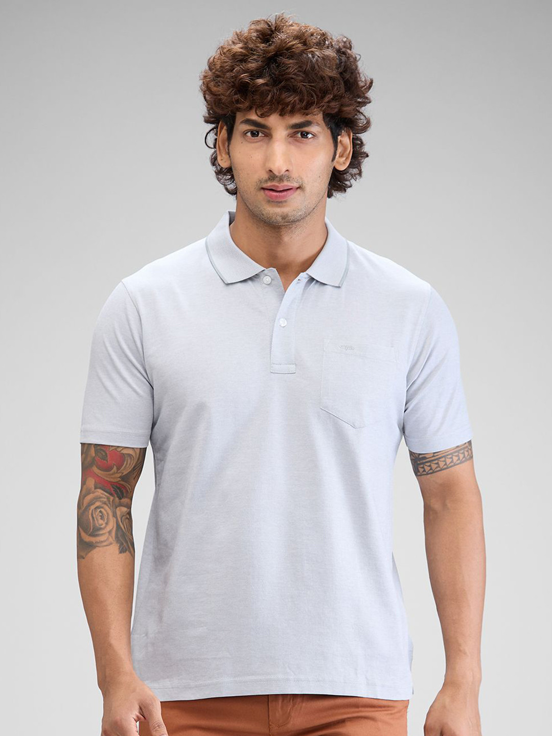 ColorPlus Men Polo Collar Pockets T-shirt, Grey
ColorPlus Men Polo Collar Pockets T-shirt, Grey