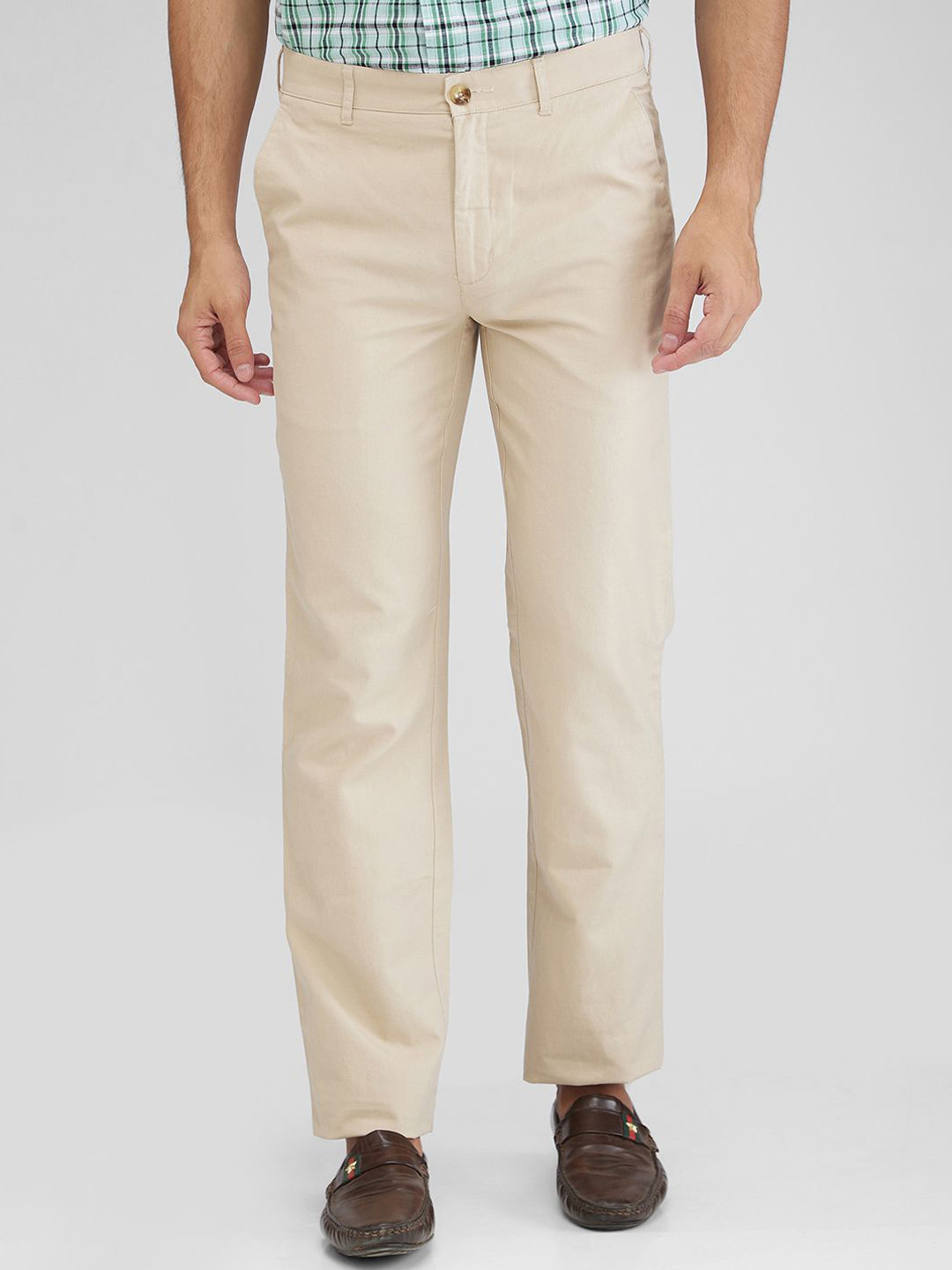 ColorPlus Men Tailored Trousers, Beige 
ColorPlus Men Tailored Trousers, Beige