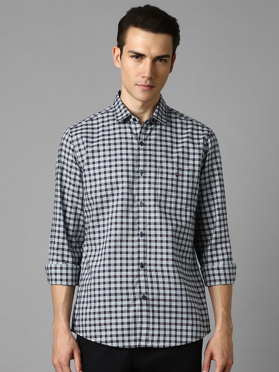 Louis Philippe Sport Men Slim Fit Gingham Checks Opaque Checked Casual Shirt, Black
Louis Philippe Sport Men Slim Fit Gingham Checks Opaque Checked Casual Shirt, Black