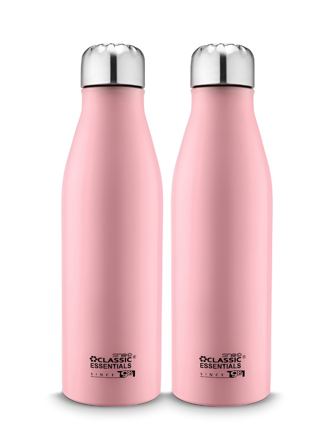 Classic Essentials Agua Pink 2 Pcs Printed Stainless Steel Water Bottles 1 L Each
Classic Essentials Agua Pink 2 Pcs Printed Stainless Steel Water Bottles 1 L Each