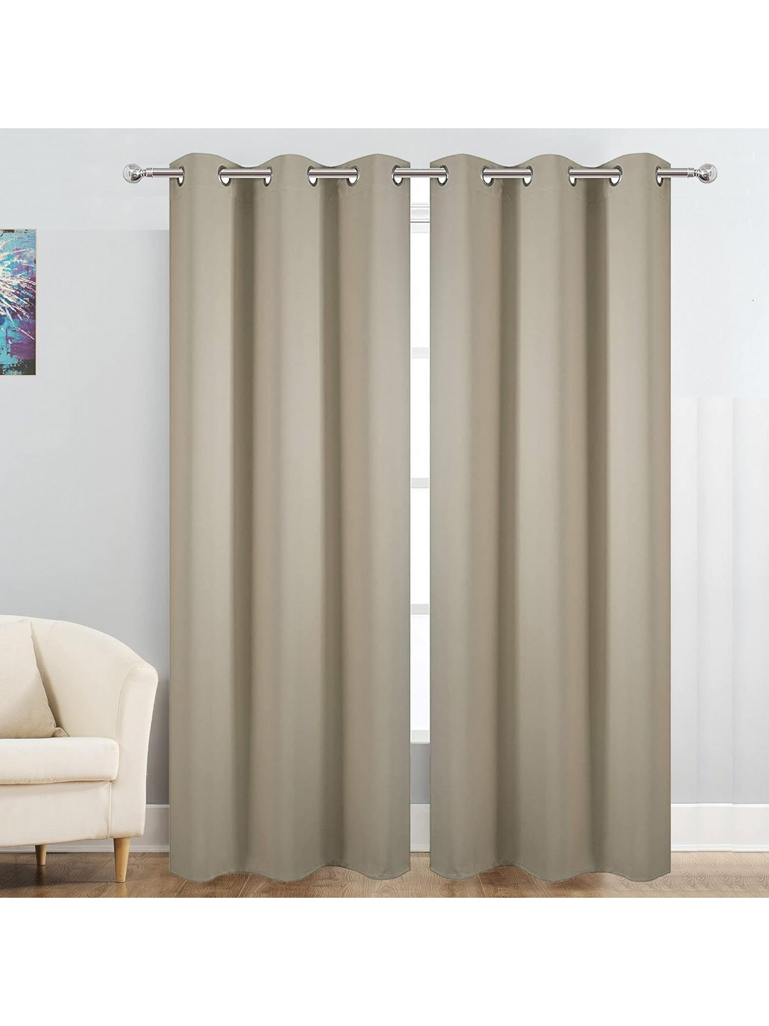 JARS Collections JBG Home Store Pack of 2 Gold Room Darkening Blackout Window Curtains 
JARS Collections JBG Home Store Pack of 2 Gold Room Darkening Blackout Window Curtains