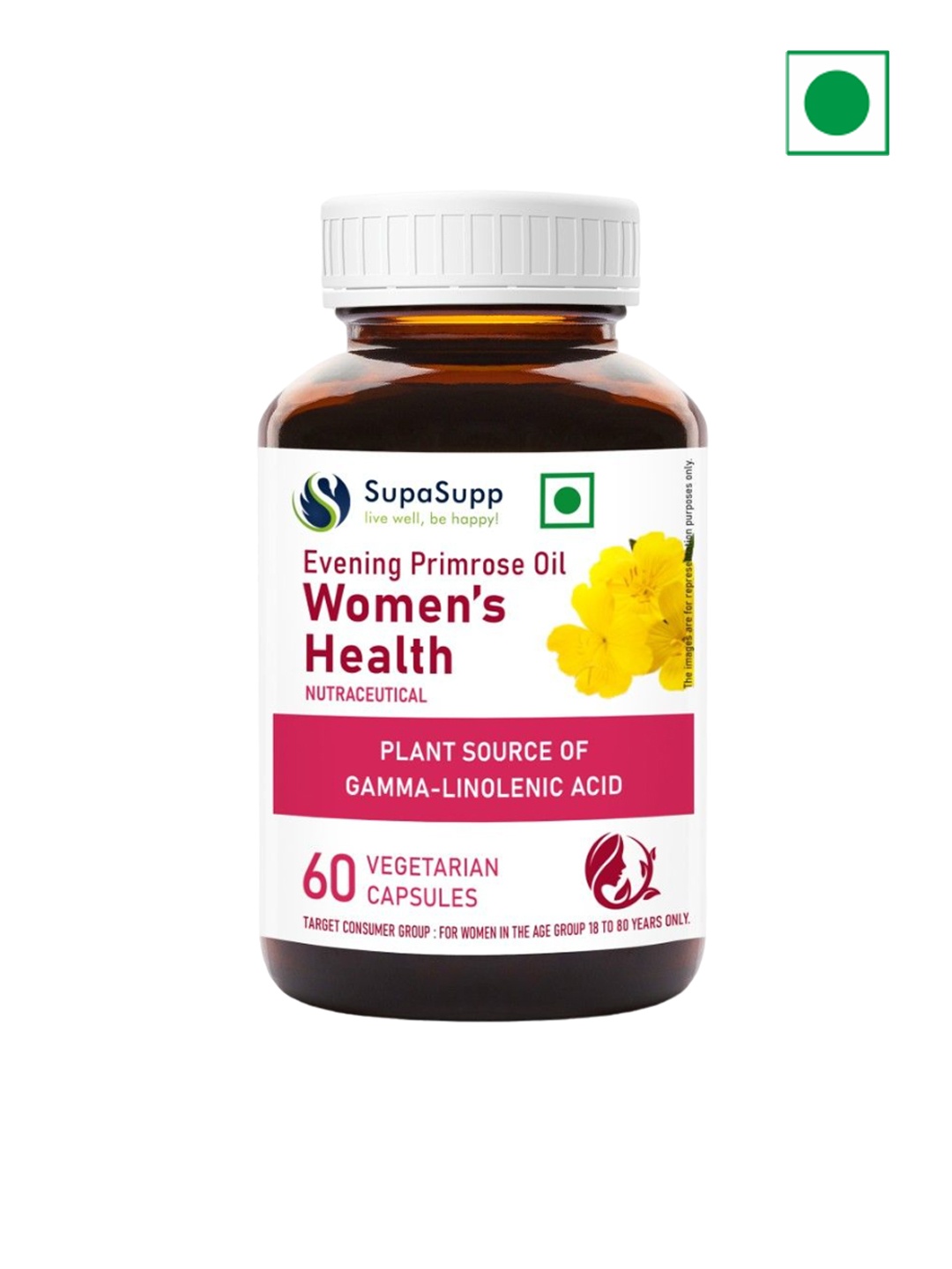 Sri Sri Tattva Women SupaSupp Evening Primrose Oil Capsules - 60 Veg Capsules, White
Sri Sri Tattva Women SupaSupp Evening Primrose Oil Capsules - 60 Veg Capsules, White