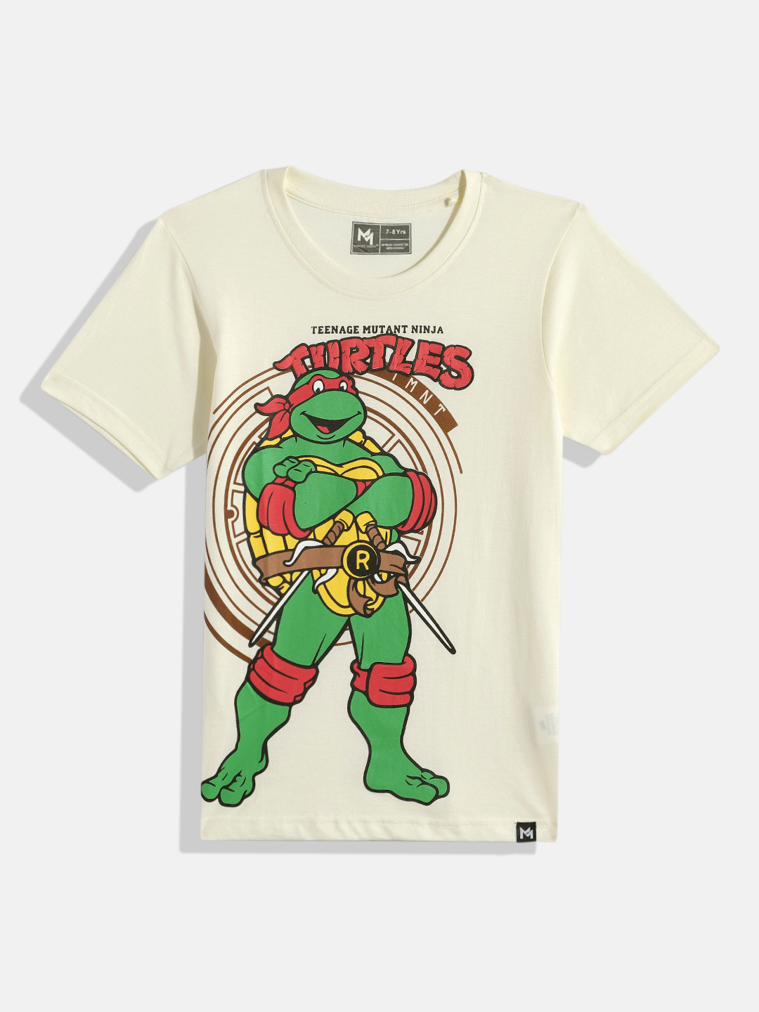 YK X Minute Mirth Boys Teenage Mutant Ninja Turtles Printed Pure Cotton T-shirt, Cream
YK X Minute Mirth Boys Teenage Mutant Ninja Turtles Printed Pure Cotton T-shirt, Cream