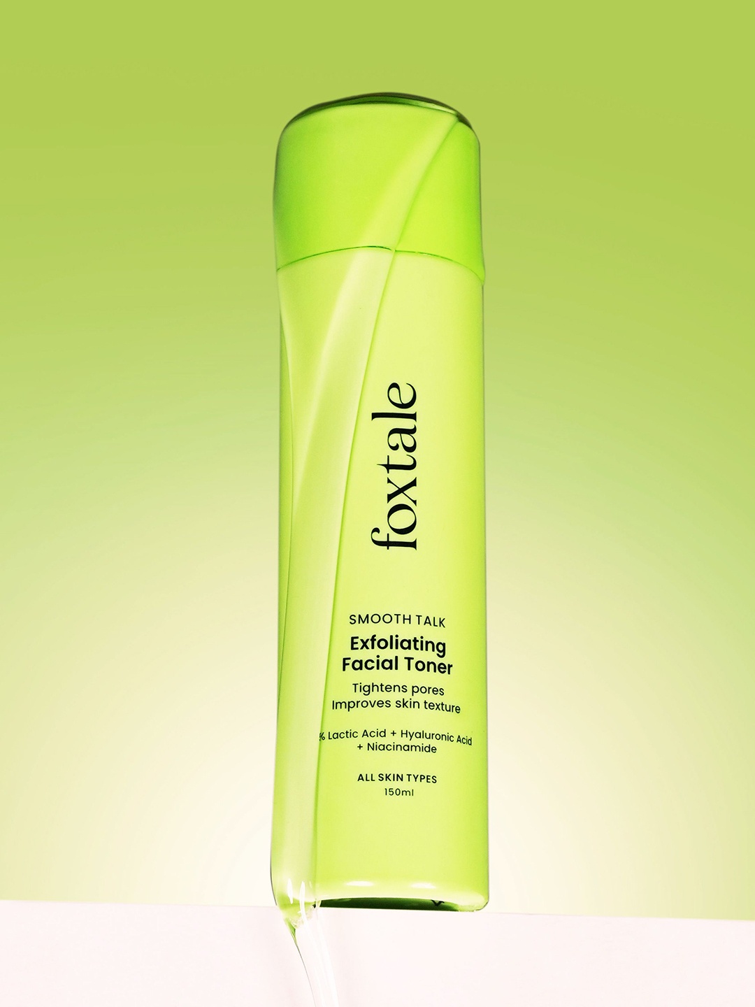 Foxtale Exfoliating Toner with 5% Latic Acid & Niacinamide for Brighter Skin - 150 ml, Green
Foxtale Exfoliating Toner with 5% Latic Acid & Niacinamide for Brighter Skin - 150 ml, Green