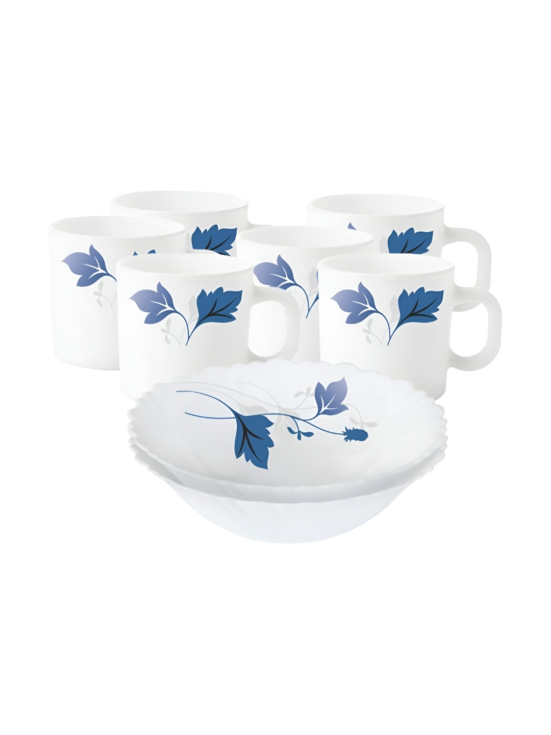 Larah by BOROSIL Fluted Series Ageria White & Blue 8 Pieces Printed Crockery Dinner Set
Larah by BOROSIL Fluted Series Ageria White & Blue 8 Pieces Printed Crockery Dinner Set