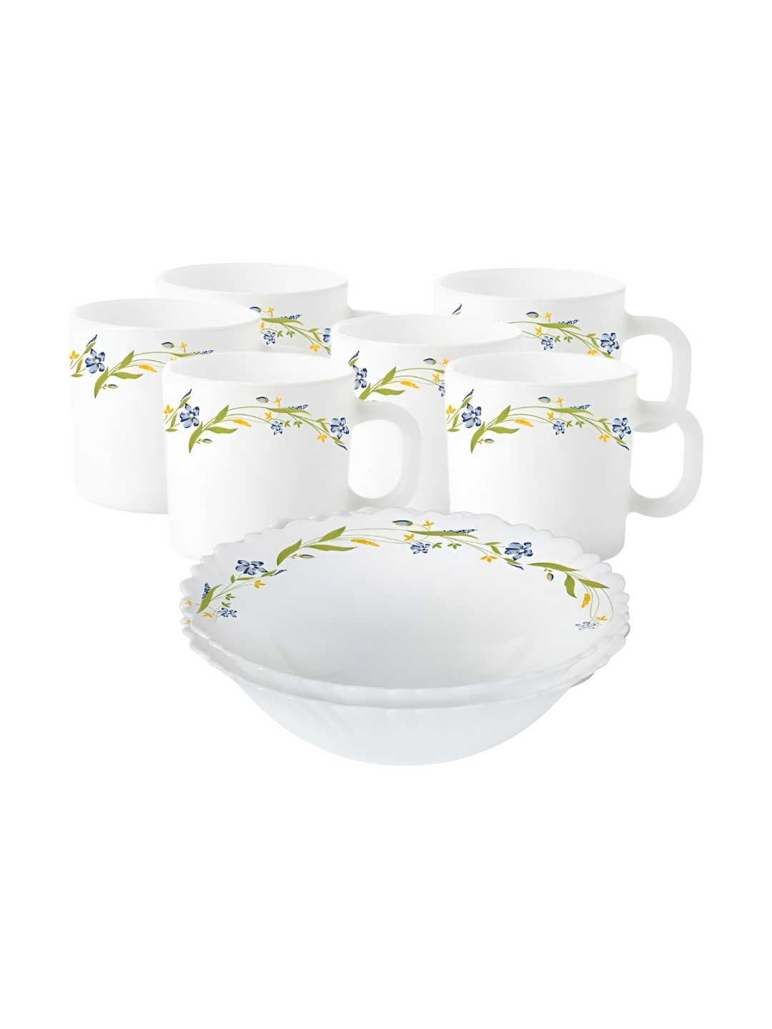 Larah by BOROSIL Fluted Series Cripper White & Green 8 Pieces Printed Opal Ware Dinner Set
Larah by BOROSIL Fluted Series Cripper White & Green 8 Pieces Printed Opal Ware Dinner Set