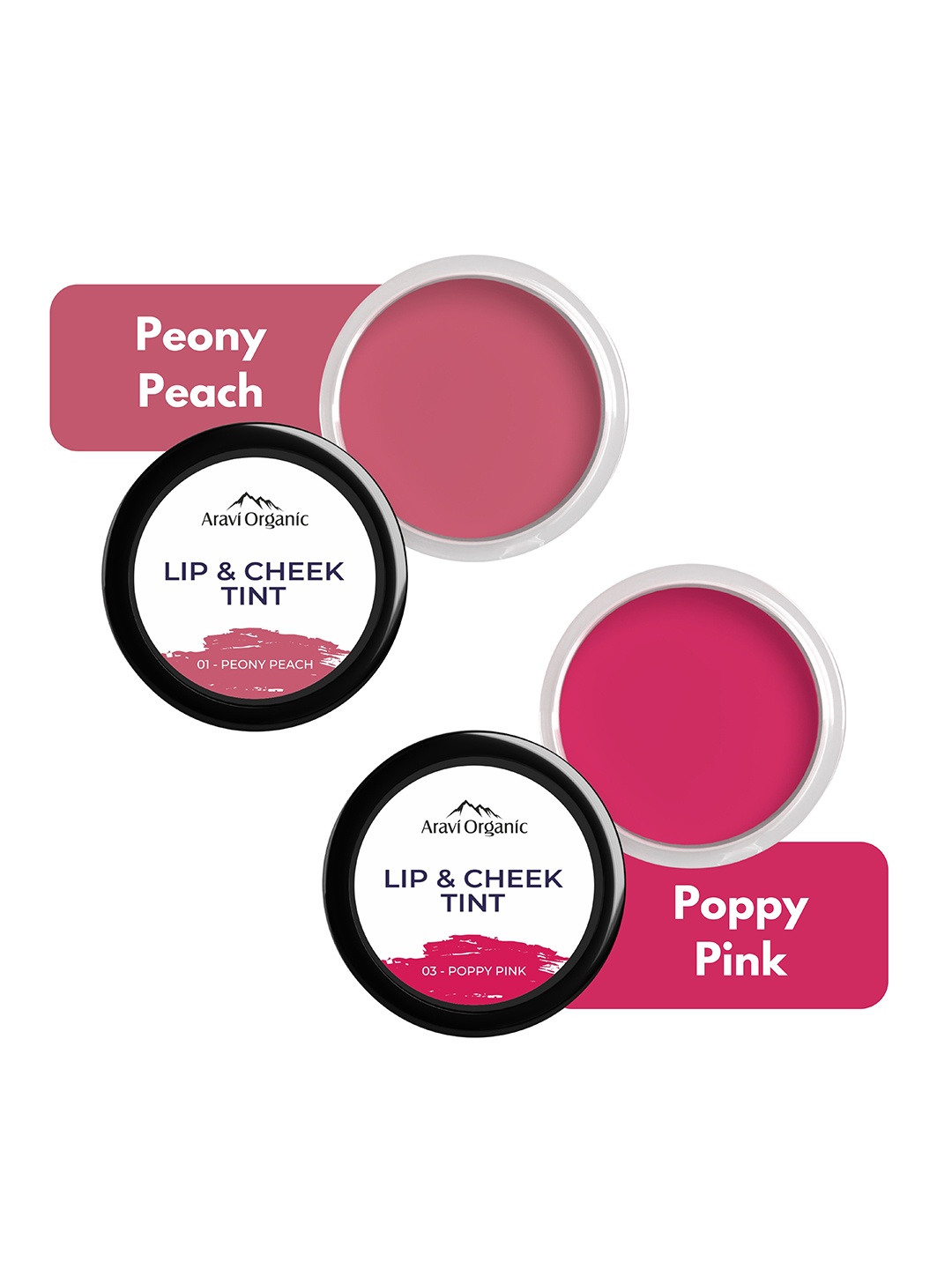 Aravi Organic Set of 2 Nourishing & Hydrating Lip, Cheek & Eye Tint with Vitamin E, Pink
Aravi Organic Set of 2 Nourishing & Hydrating Lip, Cheek & Eye Tint with Vitamin E, Pink