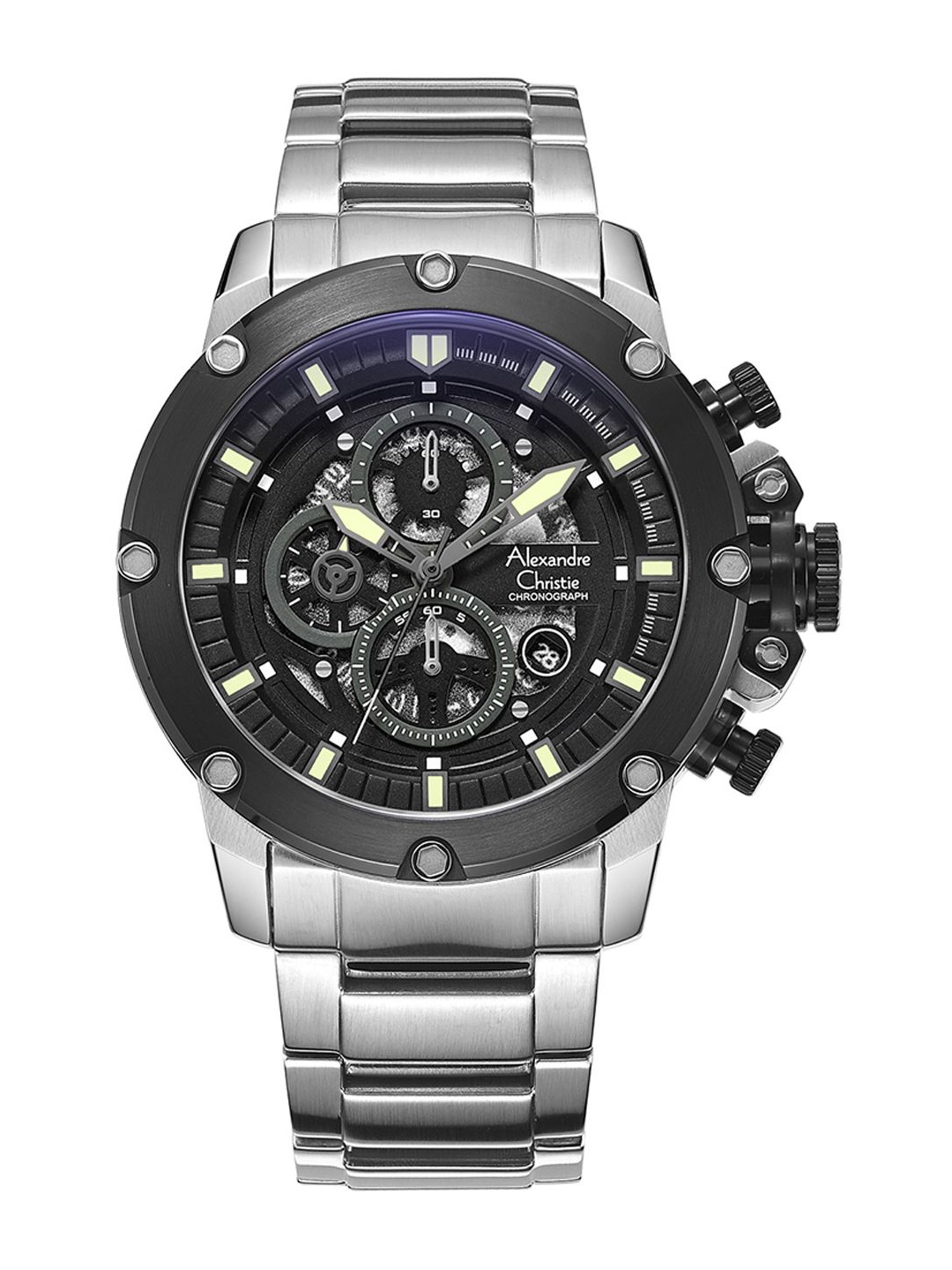 Alexandre Christie Men Dial & Stainless Steel Bracelet Style Straps Analogue Watch 6564MCBTBBA, Silver
Alexandre Christie Men Dial & Stainless Steel Bracelet Style Straps Analogue Watch 6564MCBTBBA, Silver