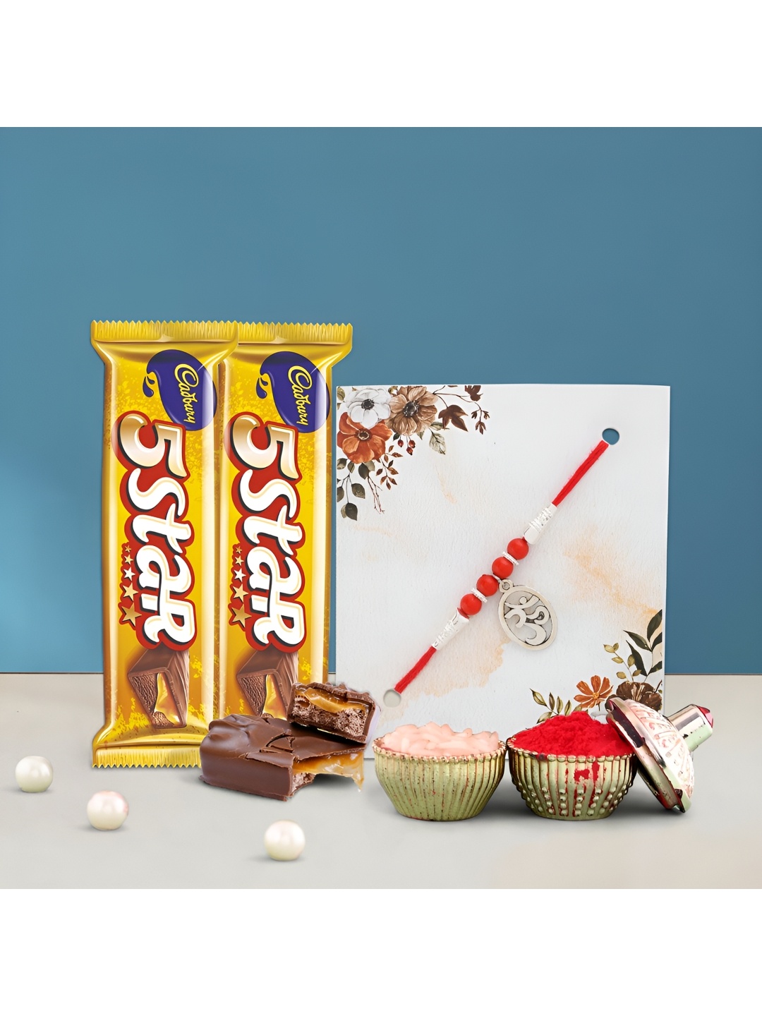 Ascension Beaded Rakhi With Five Star Chocolates & Greeting Card With Roli Chawal, Red
Ascension Beaded Rakhi With Five Star Chocolates & Greeting Card With Roli Chawal, Red