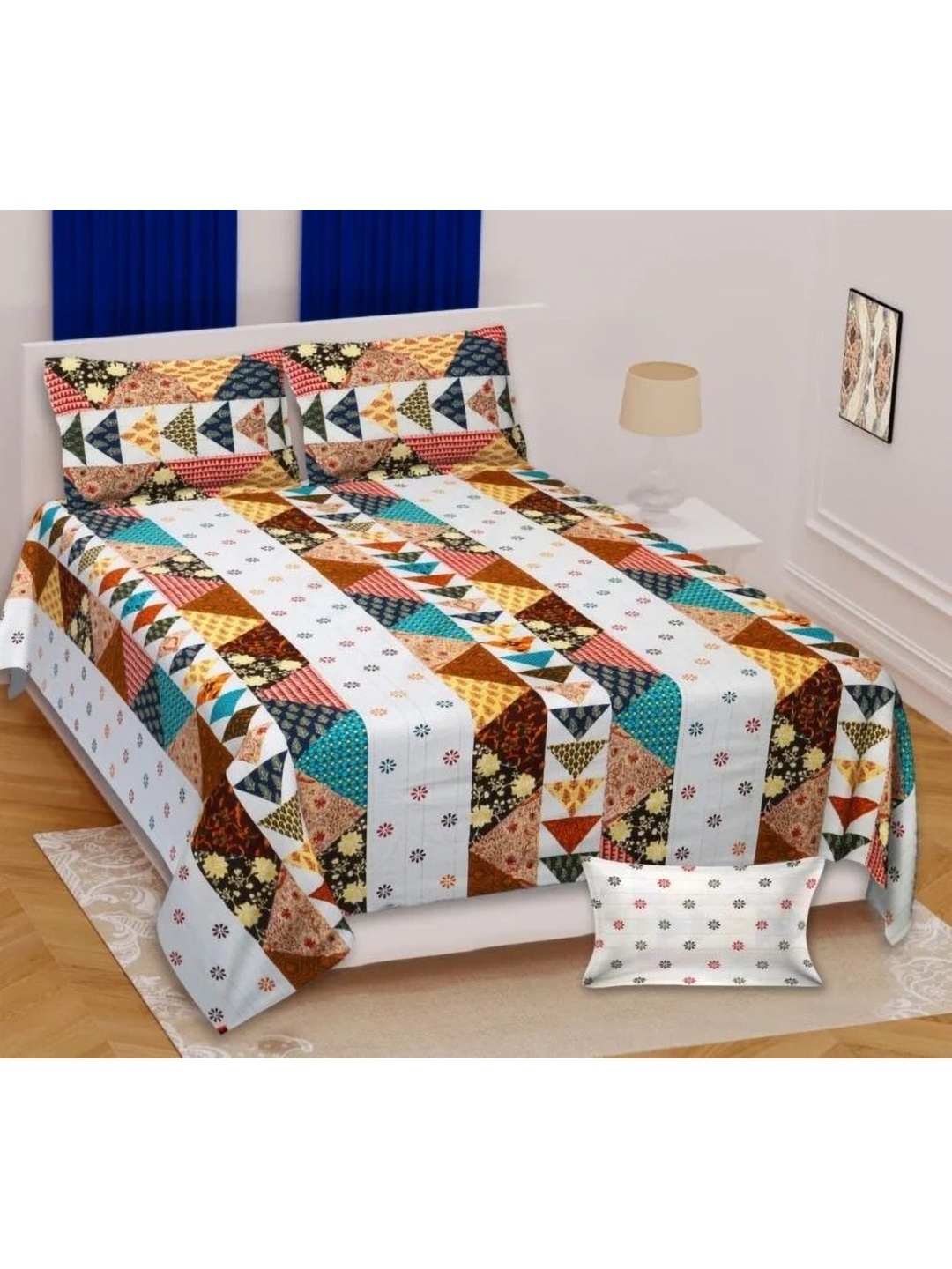 Urban Jaipur Barmeri Green Geometric Cotton 200 TC King Bedsheet With 2 Pillow Covers
Urban Jaipur Barmeri Green Geometric Cotton 200 TC King Bedsheet With 2 Pillow Covers