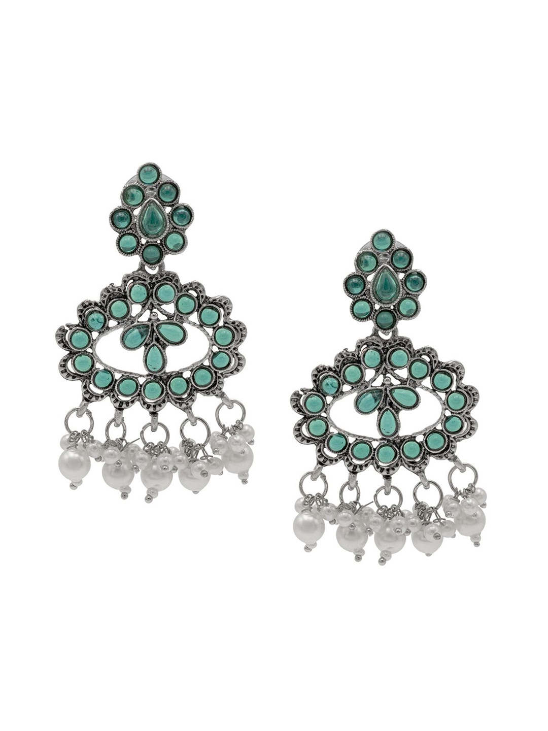 Shining Jewel - By Shivansh Silver-Plated Cubic Zirconia Studded Contemporary Drop Earring
Shining Jewel - By Shivansh Silver-Plated Cubic Zirconia Studded Contemporary Drop Earring