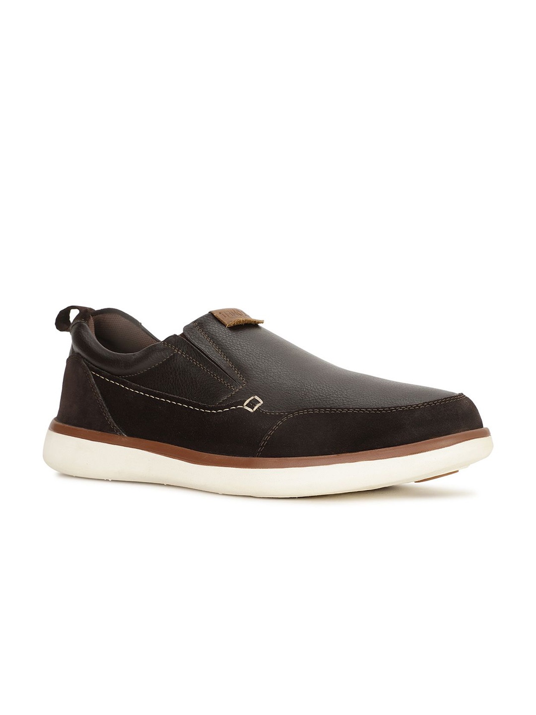 Bata comfit Men Perforations Comfort Insole PU Round Toe Slip-On Sneakers, Brown
Bata comfit Men Perforations Comfort Insole PU Round Toe Slip-On Sneakers, Brown