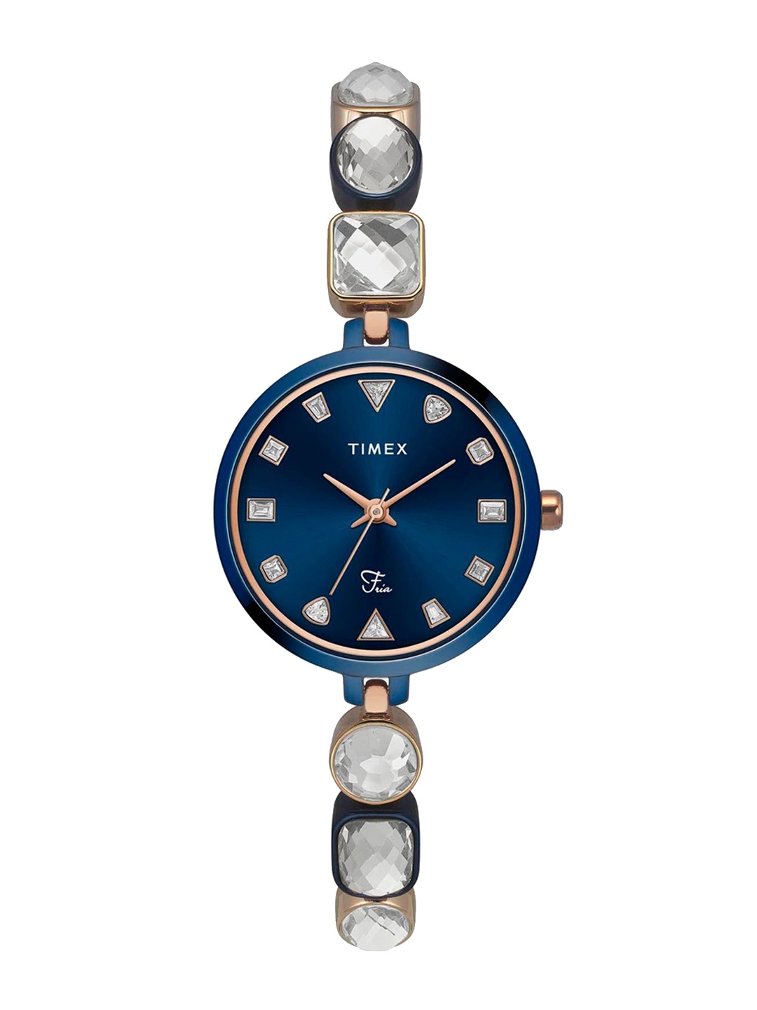 Timex Women Embellished Dial & Bracelet Style Straps Analogue Watch TWEL17303-JIT, Blue
Timex Women Embellished Dial & Bracelet Style Straps Analogue Watch TWEL17303-JIT, Blue