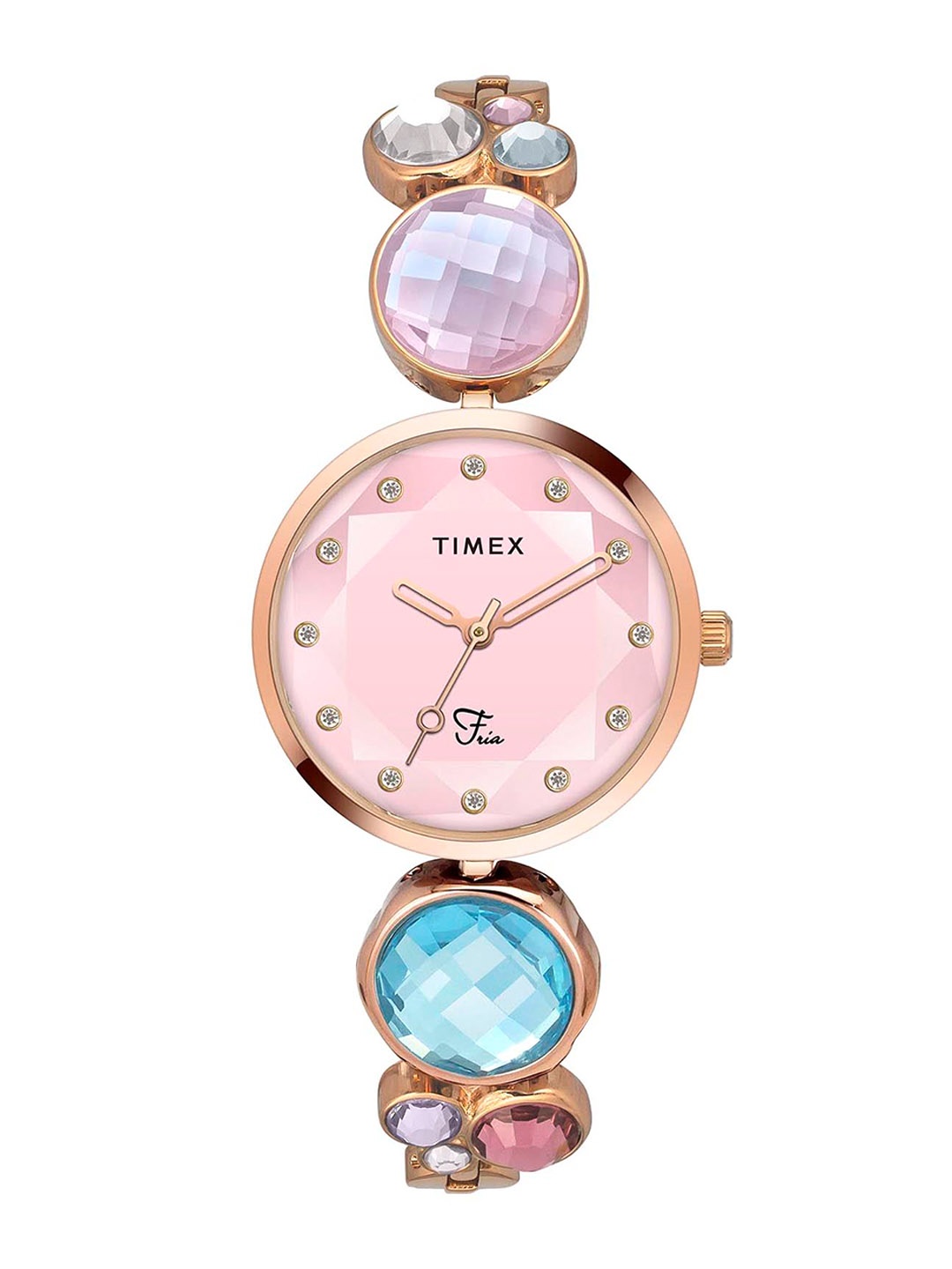 Timex Women Embellished Dial & Bracelet Style Straps Analogue Watch TWEL17001-JIT, Pink
Timex Women Embellished Dial & Bracelet Style Straps Analogue Watch TWEL17001-JIT, Pink