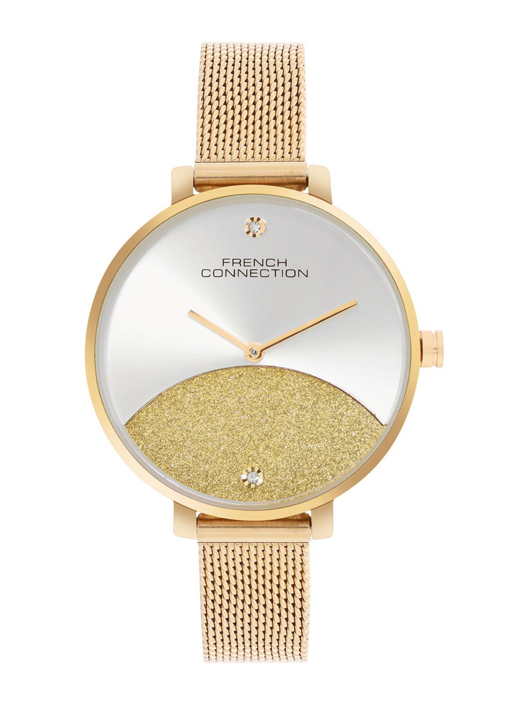 French Connection Women Embellished Dial & Stainless Steel Bracelet Style Straps Analogue Watch FCN089GM, Silver
French Connection Women Embellished Dial & Stainless Steel Bracelet Style Straps Analogue Watch FCN089GM, Silver