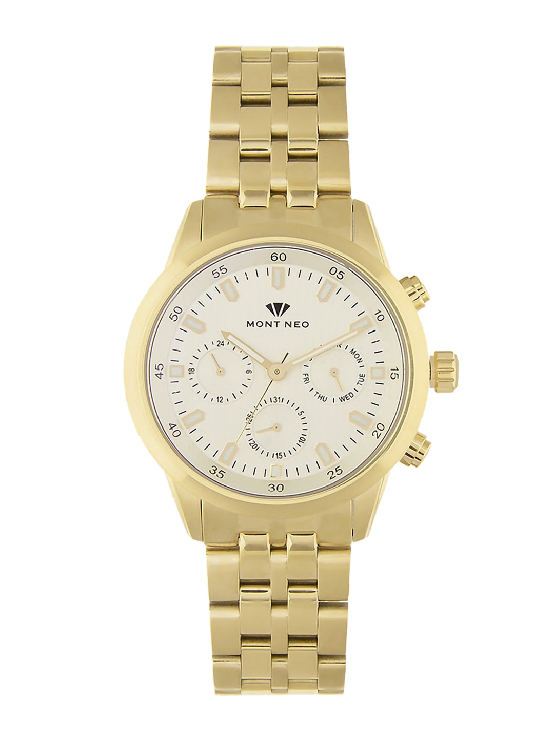 MONT NEO Men Embellished Dial & Stainless Steel Bracelet Style Straps Analogue Watch 1030M-M2203, Silver
MONT NEO Men Embellished Dial & Stainless Steel Bracelet Style Straps Analogue Watch 1030M-M2203, Silver