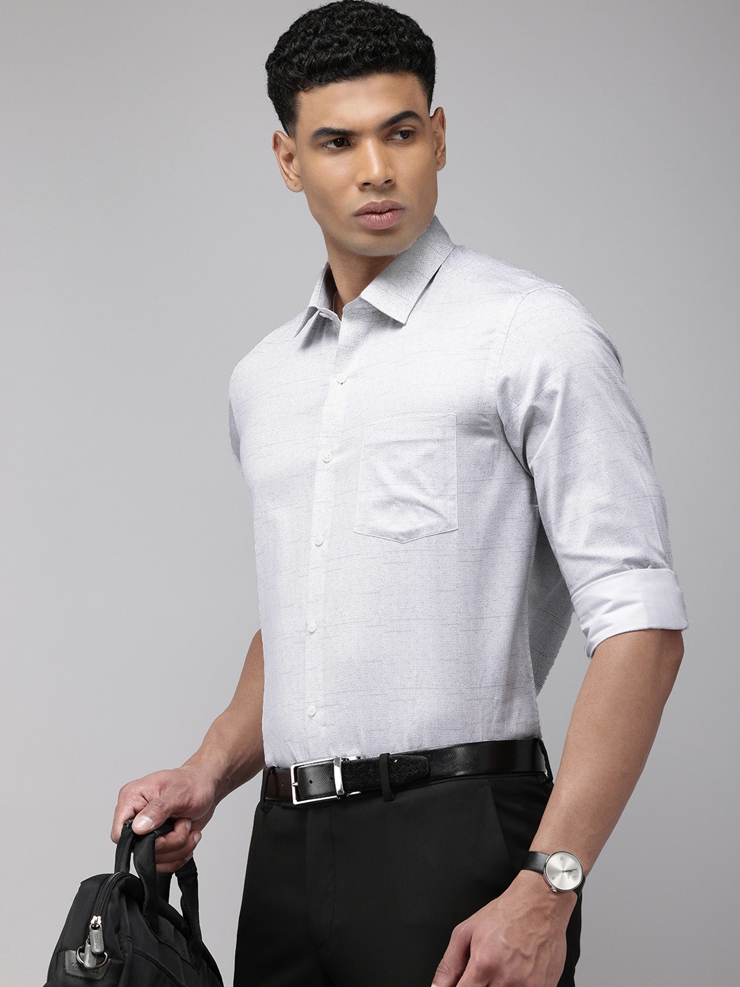 Arrow Pure Cotton Manhattan Slim Fit Micro Ditsy Chevron Printed Opaque Formal Shirt, Grey
Arrow Pure Cotton Manhattan Slim Fit Micro Ditsy Chevron Printed Opaque Formal Shirt, Grey