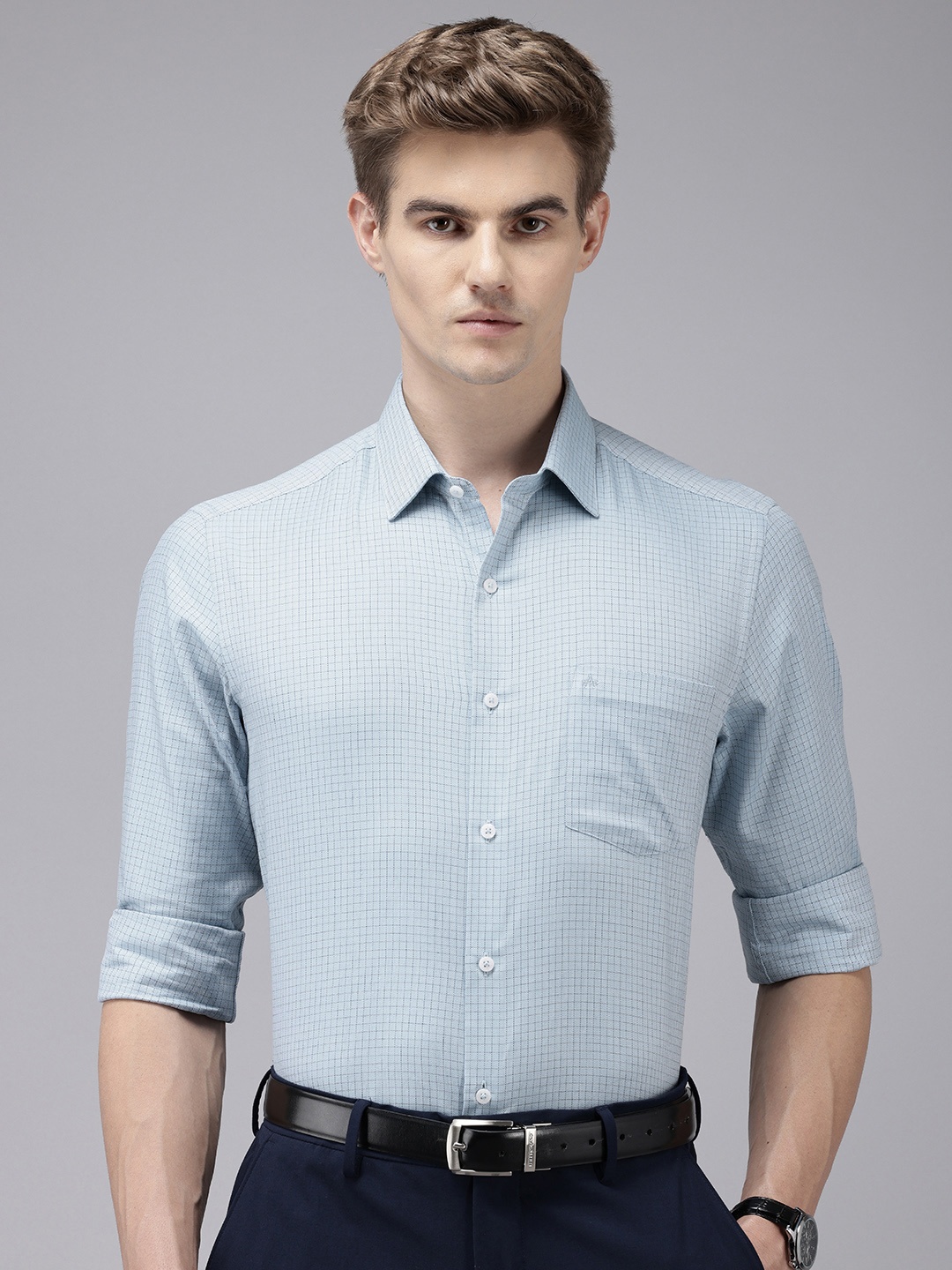 Arrow Pure Cotton Manhattan Slim Fit Grid Tattersall Checked Formal Shirt, Blue
Arrow Pure Cotton Manhattan Slim Fit Grid Tattersall Checked Formal Shirt, Blue