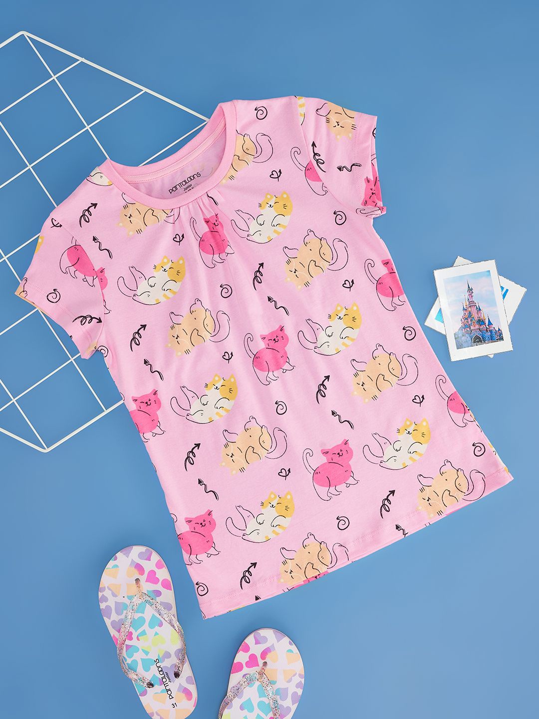 Pantaloons Junior Girl Conversational Printed Pure Cotton Round Neck T-shirt, Pink
Pantaloons Junior Girl Conversational Printed Pure Cotton Round Neck T-shirt, Pink