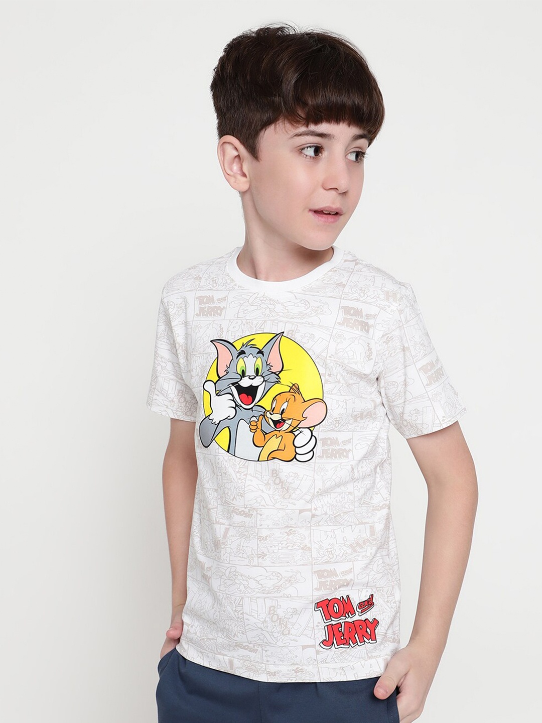Octave Boys Printed T-shirt, Green