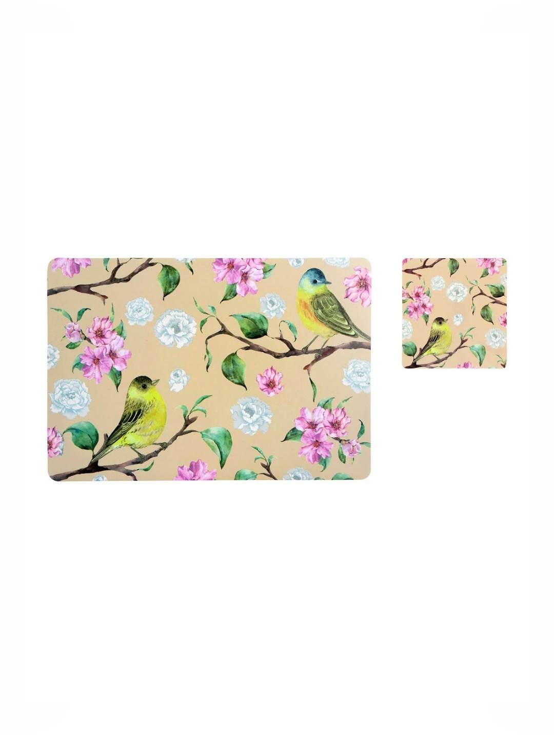 OBSESSIONS Camel Brown & Green 12 Pieces Floral Printed Table Placemats With Coasters
OBSESSIONS Camel Brown & Green 12 Pieces Floral Printed Table Placemats With Coasters