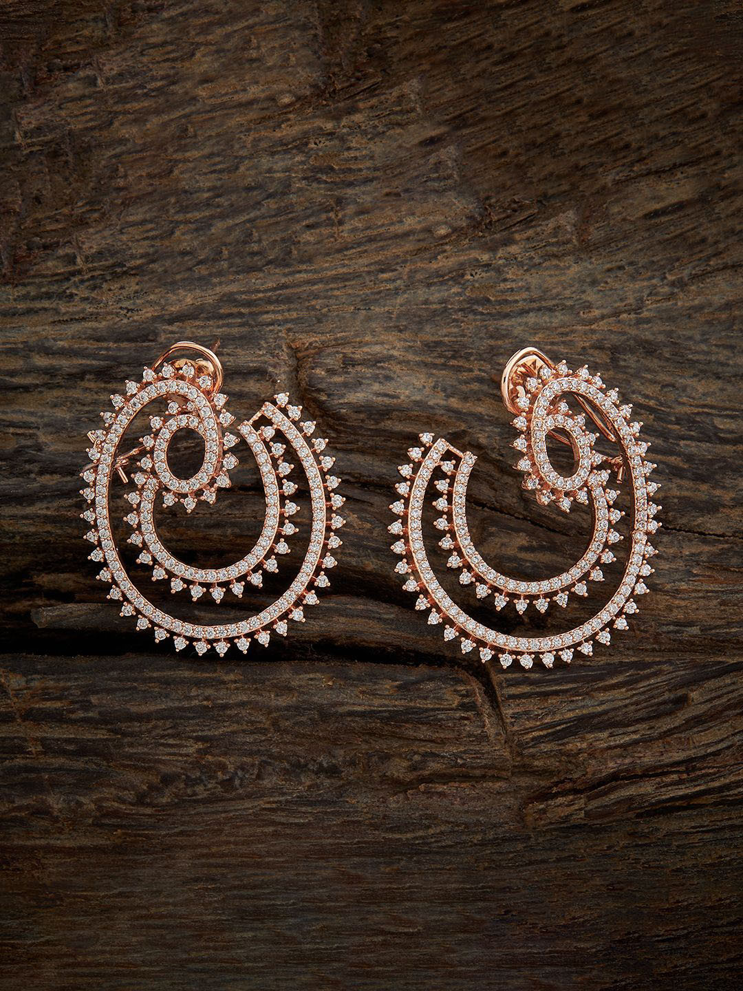 Kushal's Fashion Jewellery Rose Gold-Plated Classic Chandbalis Cubic Zirconia Earrings, White
Kushal's Fashion Jewellery Rose Gold-Plated Classic Chandbalis Cubic Zirconia Earrings, White