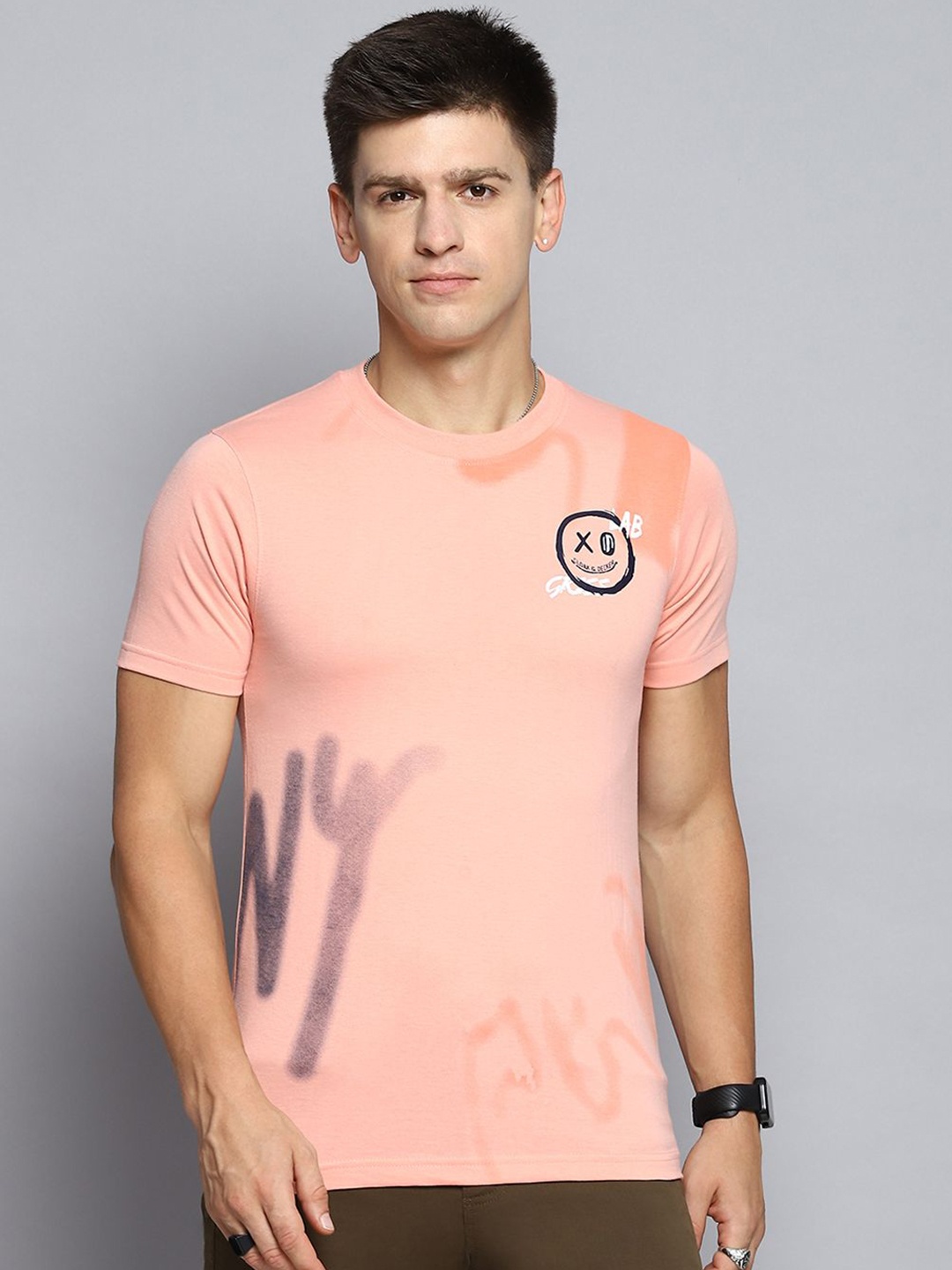 Cloak & Decker by Monte Carlo Men Typography Printed Round Neck T-shirt, Pink
Cloak & Decker by Monte Carlo Men Typography Printed Round Neck T-shirt, Pink