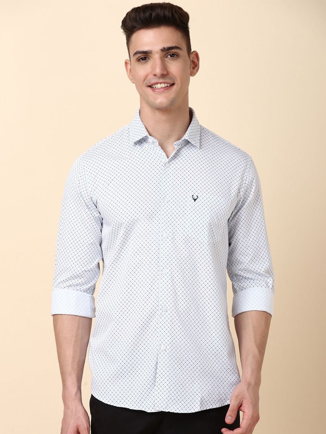 Allen Solly Men Micro Ditsy Printed Spread Collar Cotton Pocket Slim Fit Casual Shirt, White
Allen Solly Men Micro Ditsy Printed Spread Collar Cotton Pocket Slim Fit Casual Shirt, White