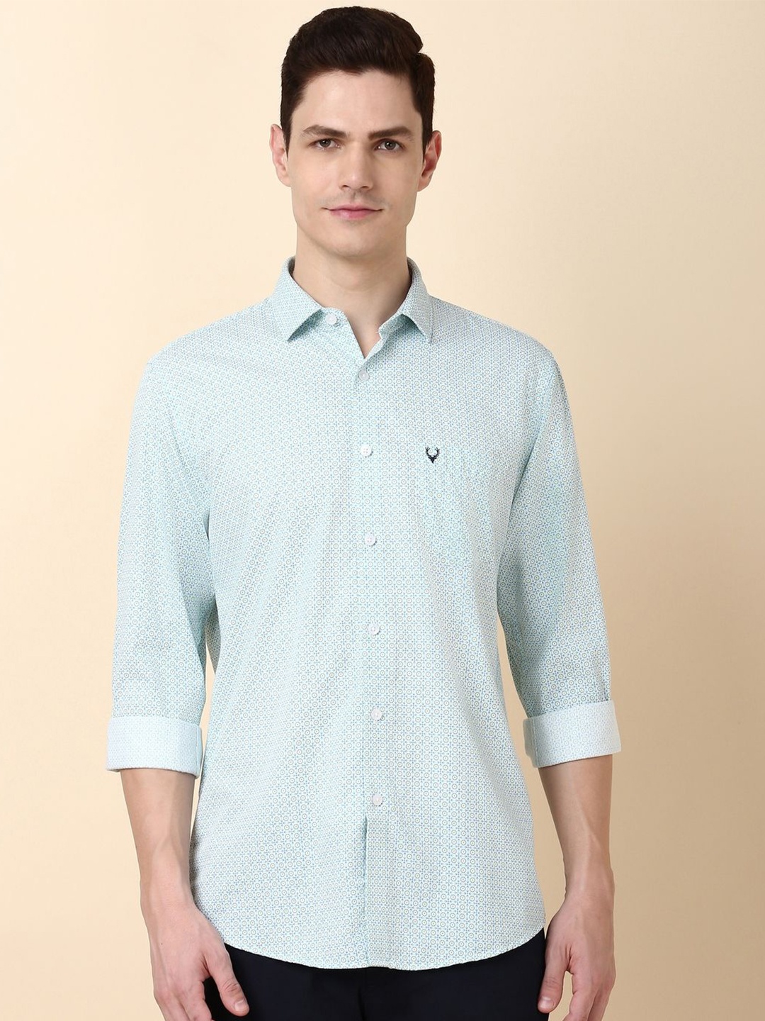 Allen Solly Men Micro Ditsy Printed Spread Collar Cotton Slim Fit Casual Shirt, Blue
Allen Solly Men Micro Ditsy Printed Spread Collar Cotton Slim Fit Casual Shirt, Blue