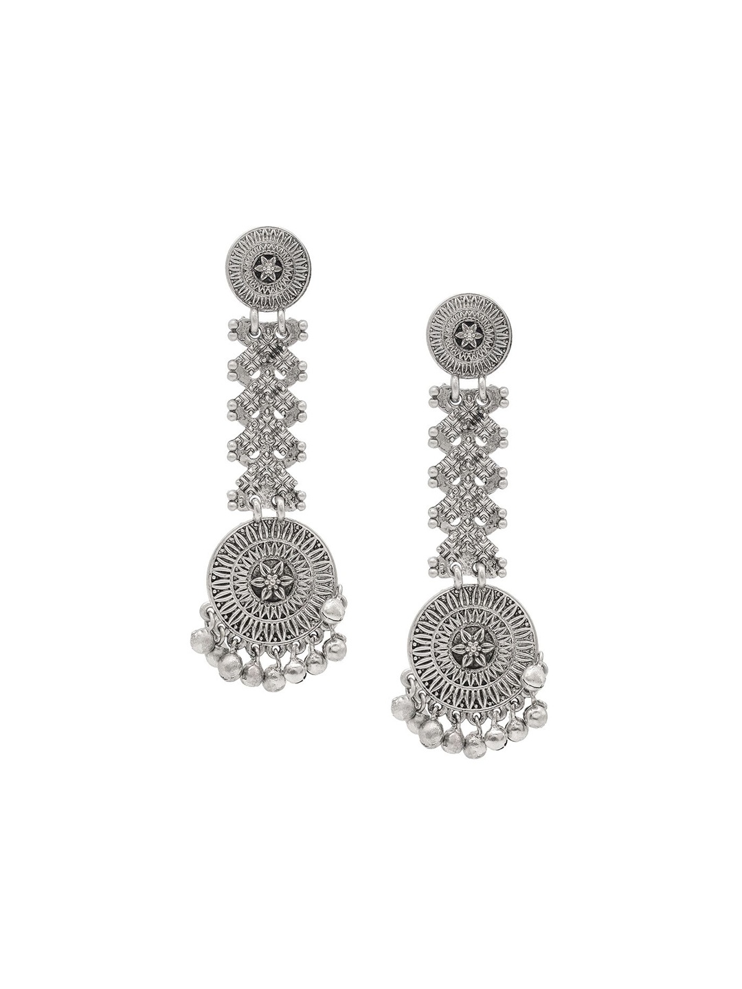 Shining Jewel - By Shivansh Silver-Plated Artificial Beads Contemporary Drop Earrings
Shining Jewel - By Shivansh Silver-Plated Artificial Beads Contemporary Drop Earrings