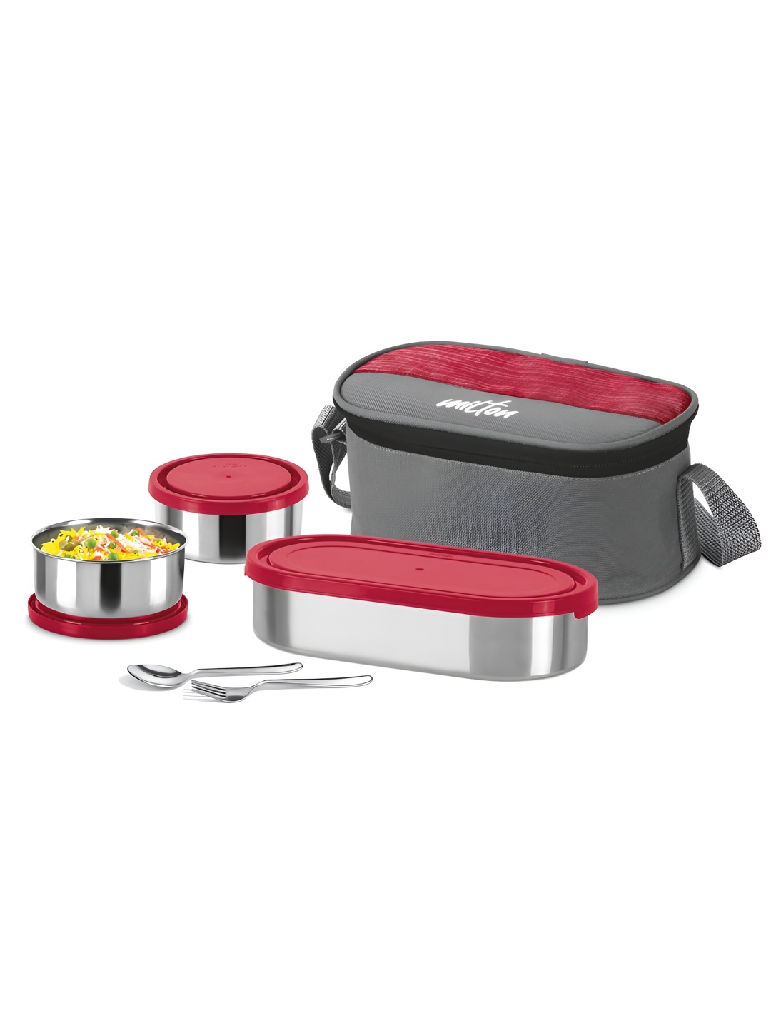 Milton Red & Grey Master Max 3pc Microwave Safe Lunch Box with Insulated Fabric Jacket
Milton Red & Grey Master Max 3pc Microwave Safe Lunch Box with Insulated Fabric Jacket
