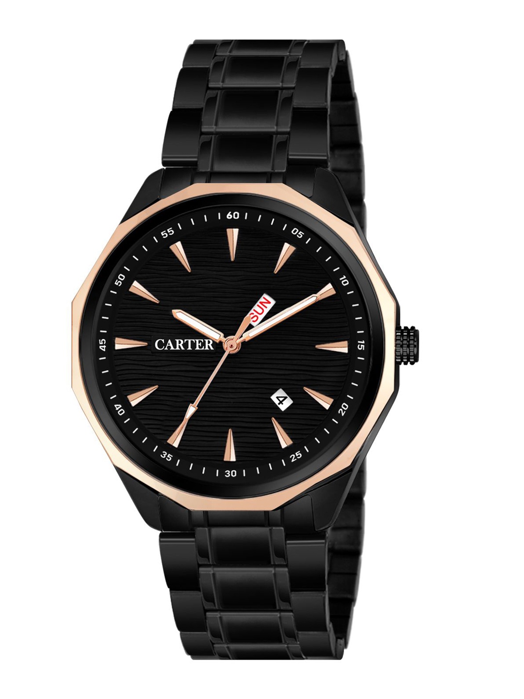 Sandy D Carter Men Dial & Stainless Steel Straps Analogue Watch Sandy D Carter-169-BK, Black
Sandy D Carter Men Dial & Stainless Steel Straps Analogue Watch Sandy D Carter-169-BK, Black