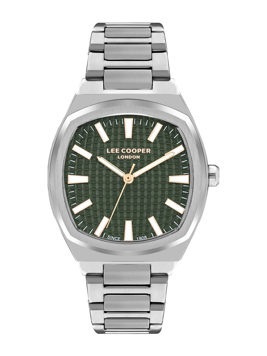 Lee Cooper Men Dial & Stainless Steel Bracelet Style Straps Watch LC07984.370, Green
Lee Cooper Men Dial & Stainless Steel Bracelet Style Straps Watch LC07984.370, Green
