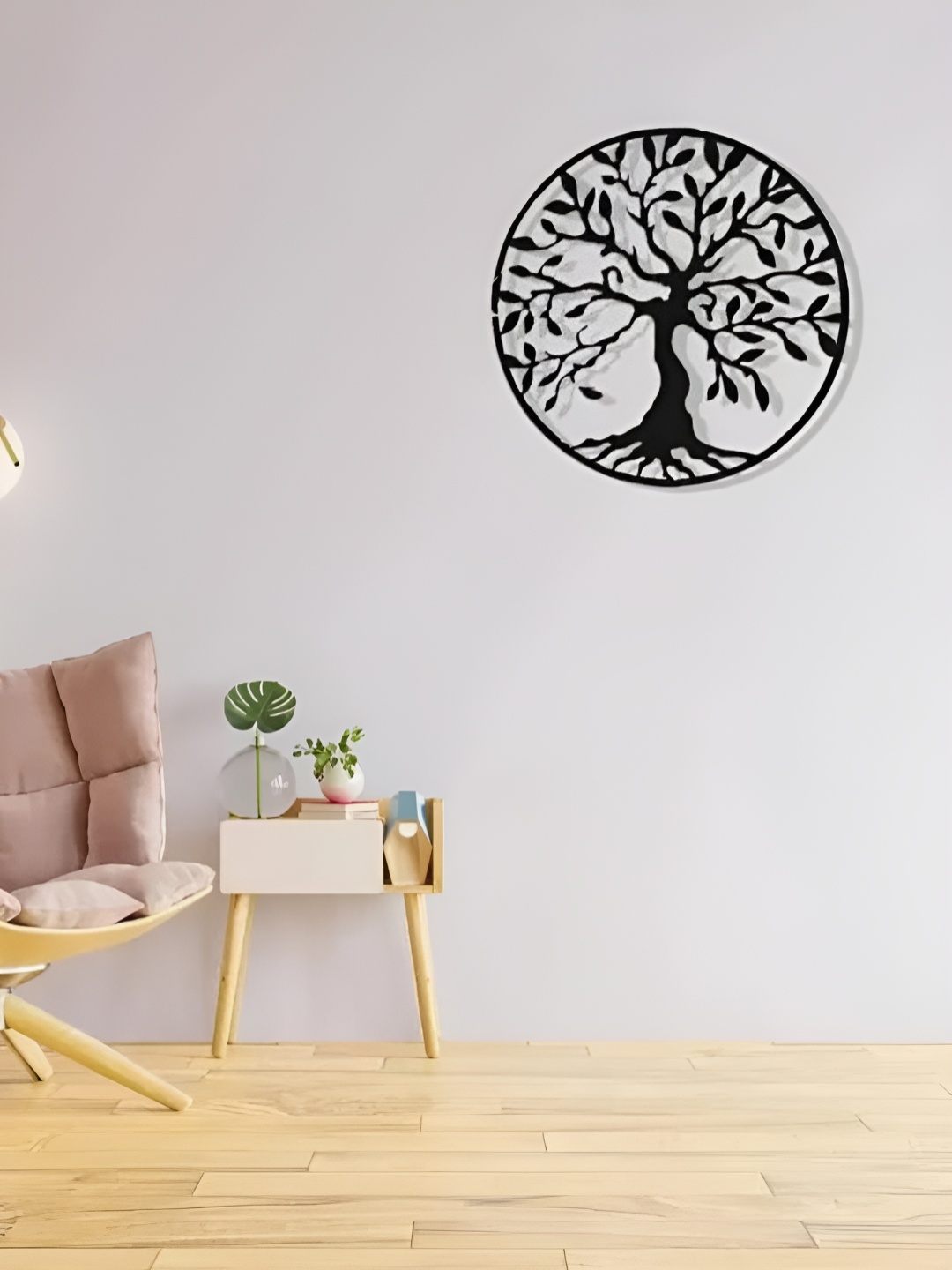 ARTROOMS Black Tree of Life Textured Metal Wall Hanging