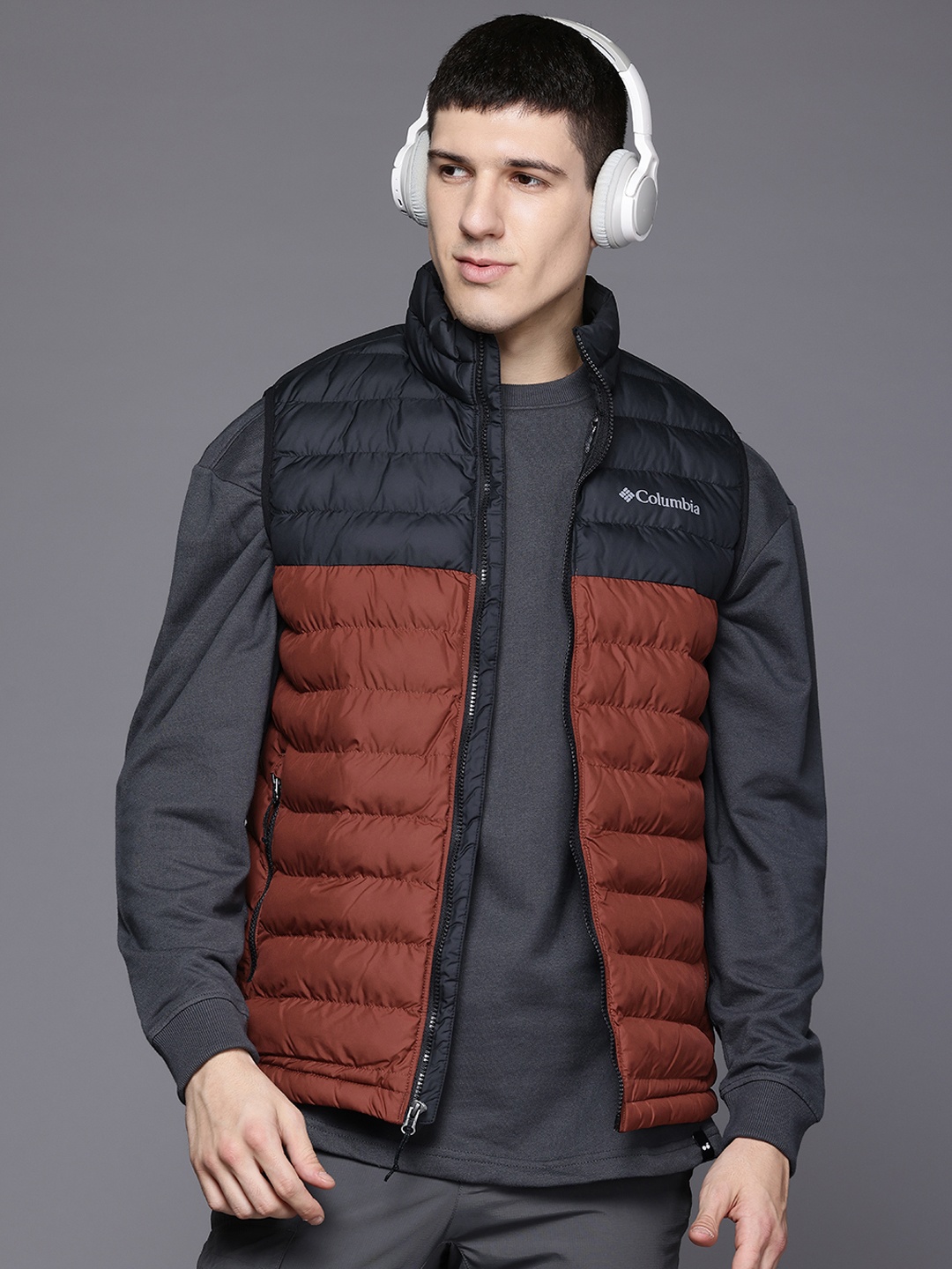 Columbia Men Powder Lite II Vest Colourblocked Lightweight Outdoor Puffer Jacket, Rust
Columbia Men Powder Lite II Vest Colourblocked Lightweight Outdoor Puffer Jacket, Rust