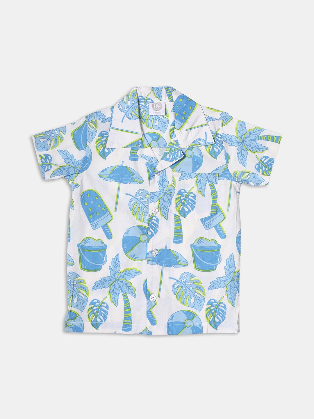 YK Boys Classic Conversational Printed Cuban Collar Pure Cotton Casual Shirt, White
YK Boys Classic Conversational Printed Cuban Collar Pure Cotton Casual Shirt, White