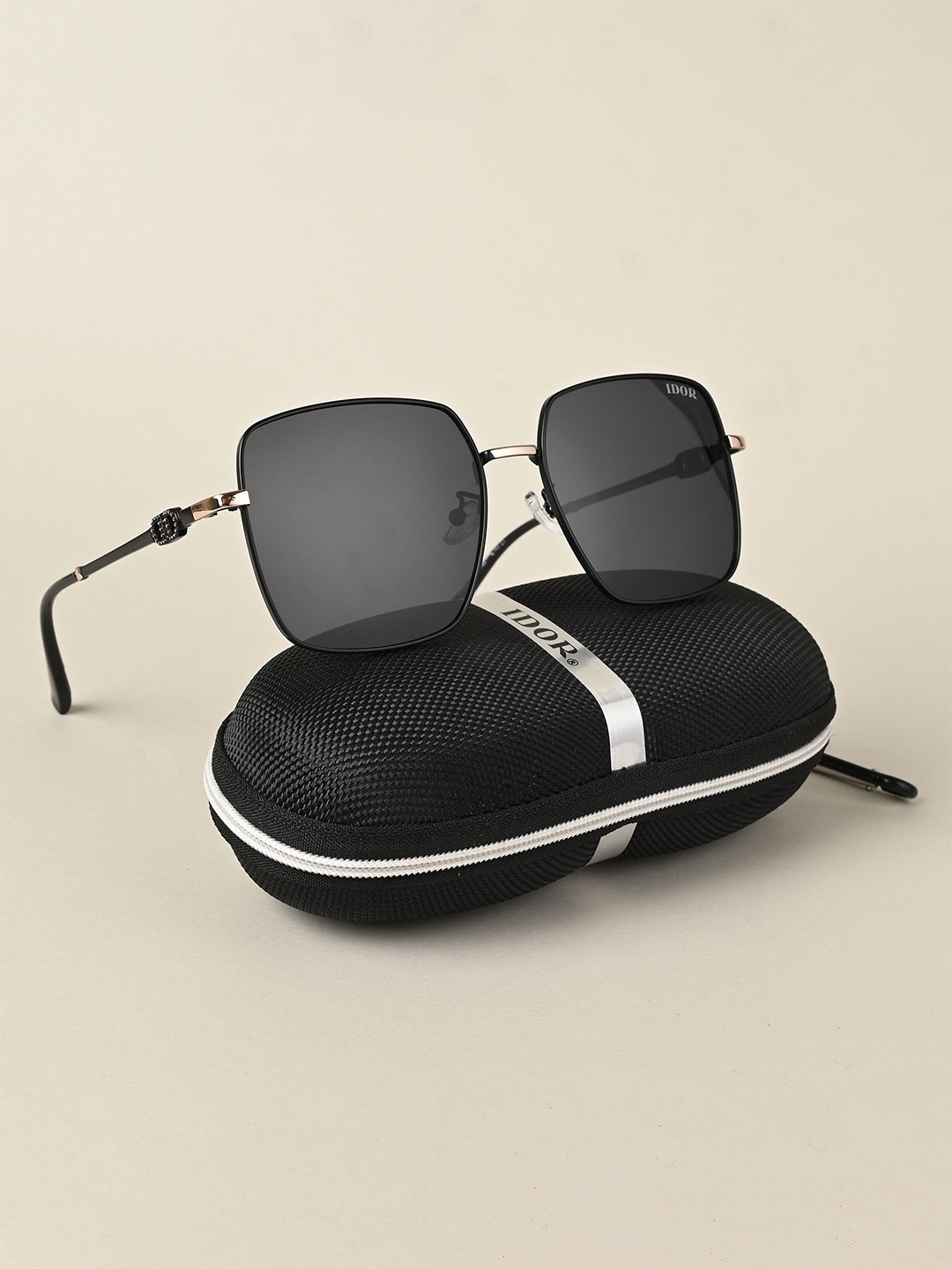 IDOR Unisex Square Sunglasses with Polarised and UV Protected Lens IDOR-3129-C1, Black
IDOR Unisex Square Sunglasses with Polarised and UV Protected Lens IDOR-3129-C1, Black
