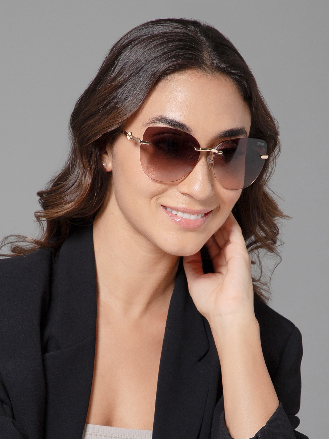 IDOR Unisex Cateye Sunglasses with Polarised and UV Protected Lens IDOR-2529-BRW, Brown
IDOR Unisex Cateye Sunglasses with Polarised and UV Protected Lens IDOR-2529-BRW, Brown