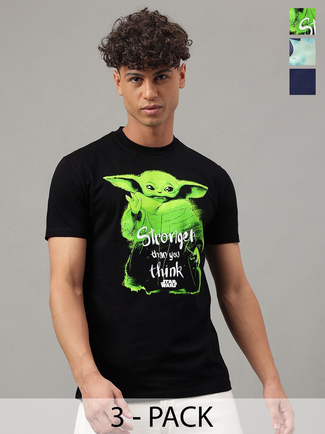 Free Authority Pack Of 3 Star Wars Printed Relaxed-Fit Pure-Cotton T-Shirt, Blue
Free Authority Pack Of 3 Star Wars Printed Relaxed-Fit Pure-Cotton T-Shirt, Blue