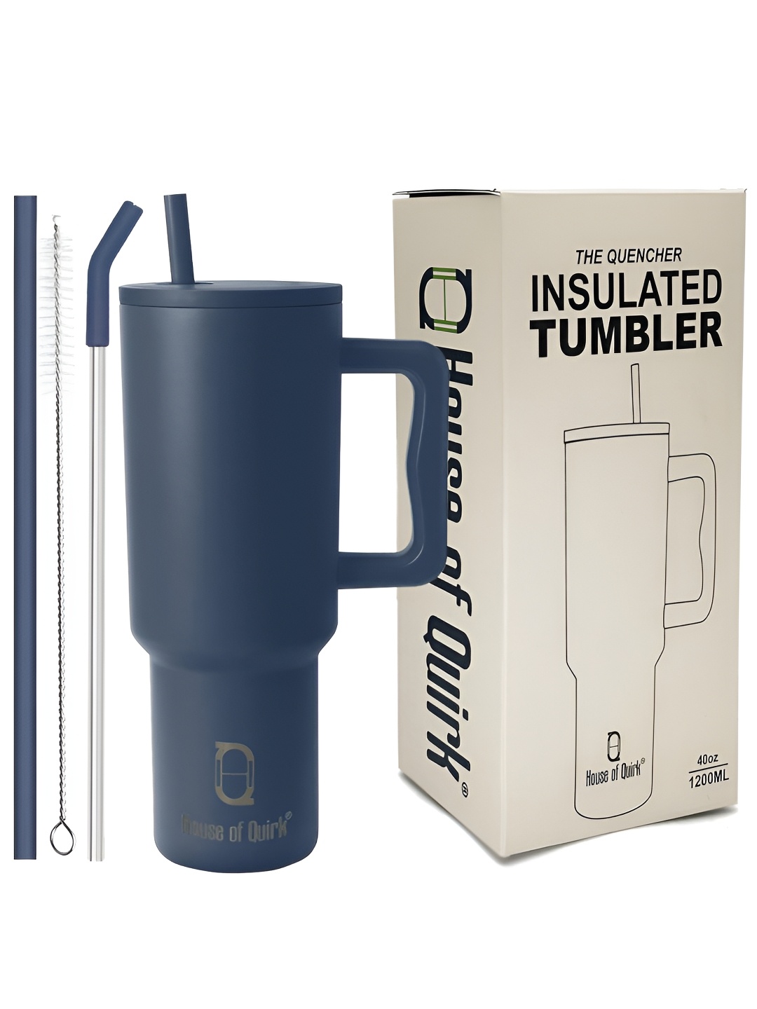 HOUSE OF QUIRK Navy Blue Stainless Steel Double Wall Vacuum Sipper Water Bottle 1.2 L
HOUSE OF QUIRK Navy Blue Stainless Steel Double Wall Vacuum Sipper Water Bottle 1.2 L