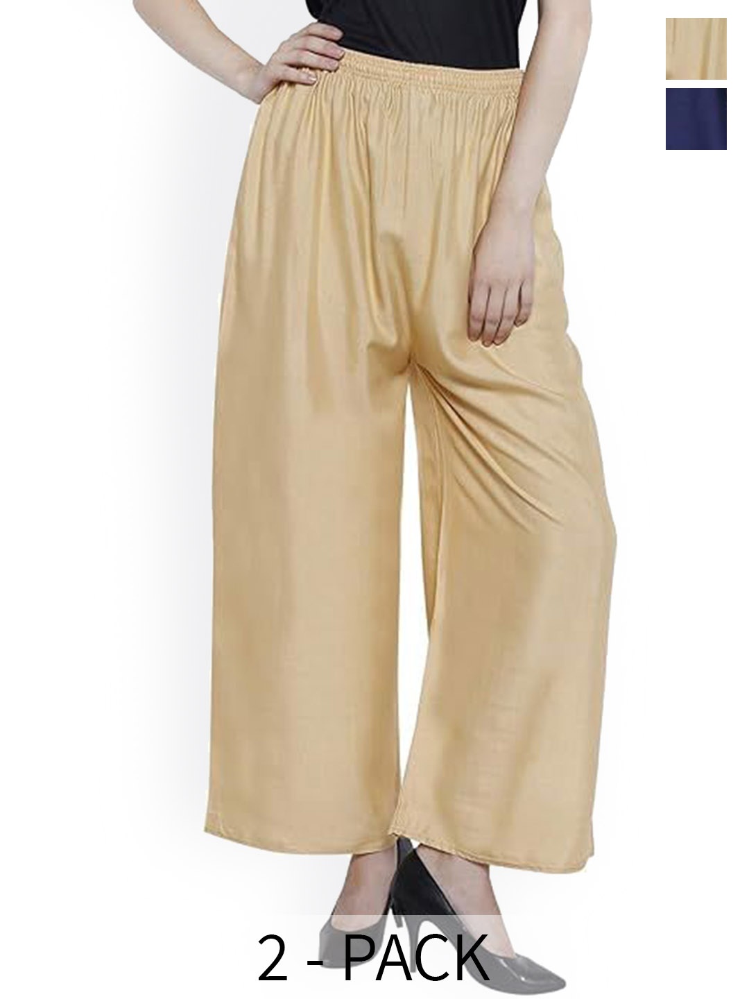 CHANDERKASH Women Relaxed Straight Leg Straight Fit Easy Wash Trousers Pack of 2, Camel brown
CHANDERKASH Women Relaxed Straight Leg Straight Fit Easy Wash Trousers Pack of 2, Camel brown