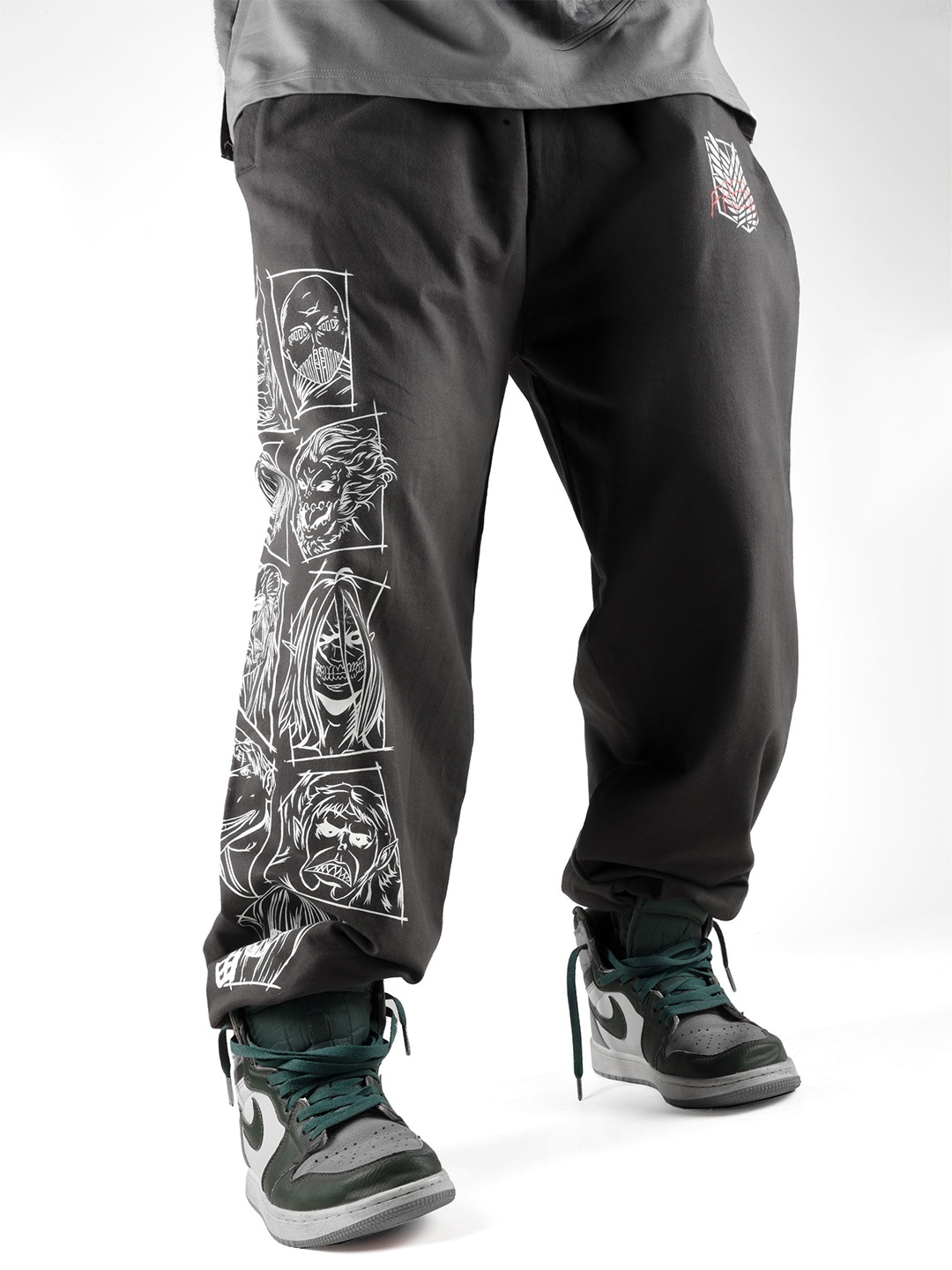 COMICSENSE Men Attack on Titan Anime Printed Wings of Freedom Baggy Fit Jogger Track Pant, Grey
COMICSENSE Men Attack on Titan Anime Printed Wings of Freedom Baggy Fit Jogger Track Pant, Grey