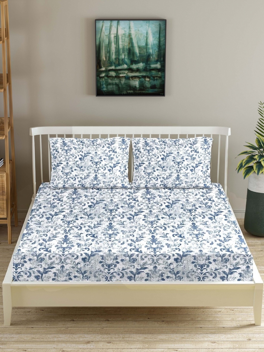 Trance Home Linen Brown & White Floral Cotton 180 TC Queen Bedsheet with 2 Pillow Covers
Trance Home Linen Brown & White Floral Cotton 180 TC Queen Bedsheet with 2 Pillow Covers